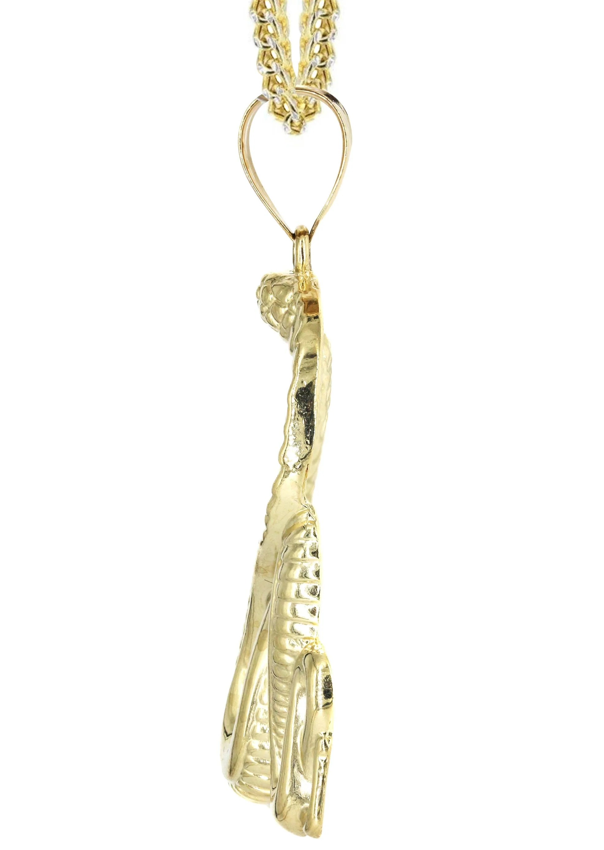 10K Yellow Gold Cobra Necklace | Appx. 21.7 Grams - Image 4