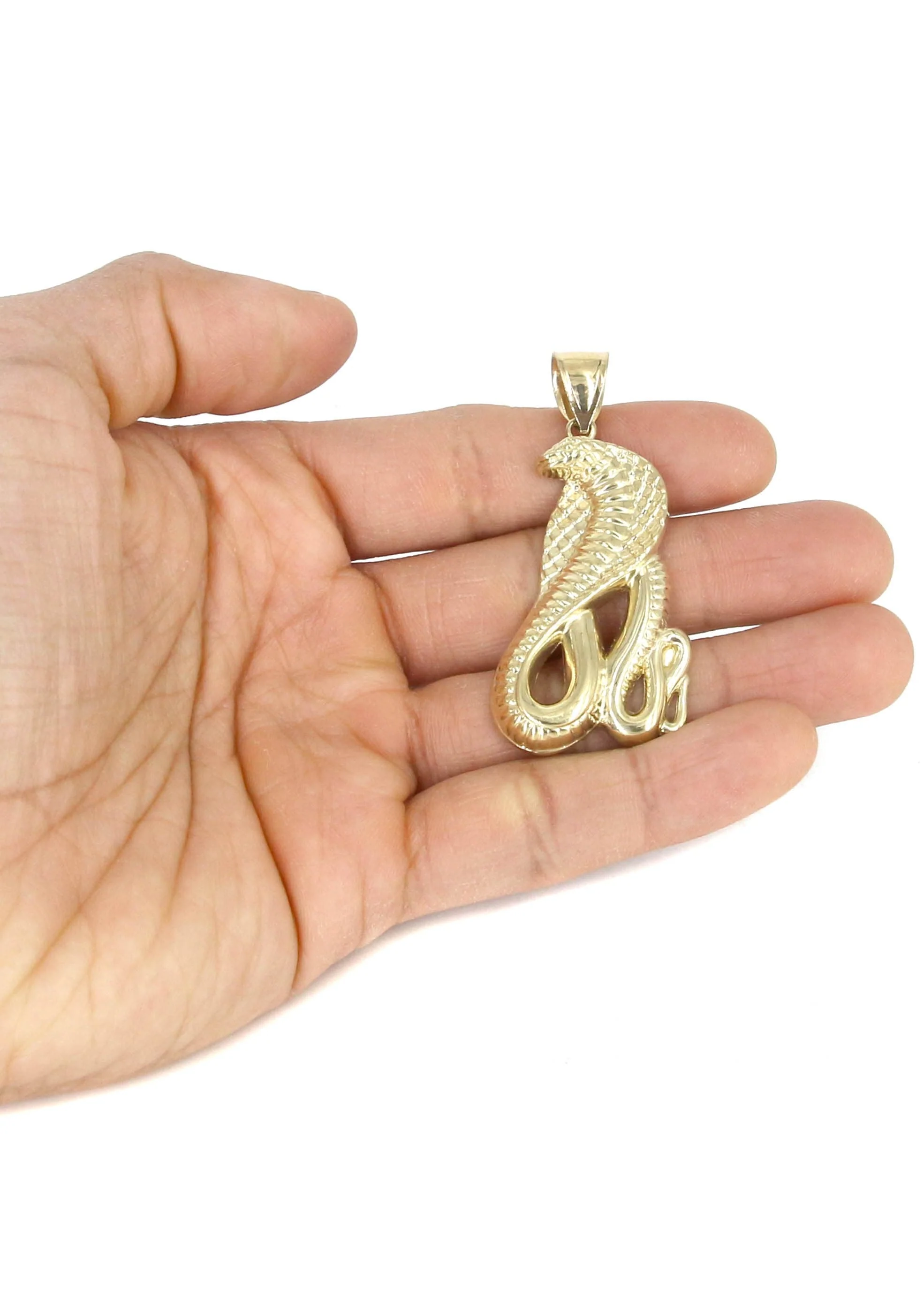10K Yellow Gold Cobra Necklace | Appx. 21.7 Grams - Image 5