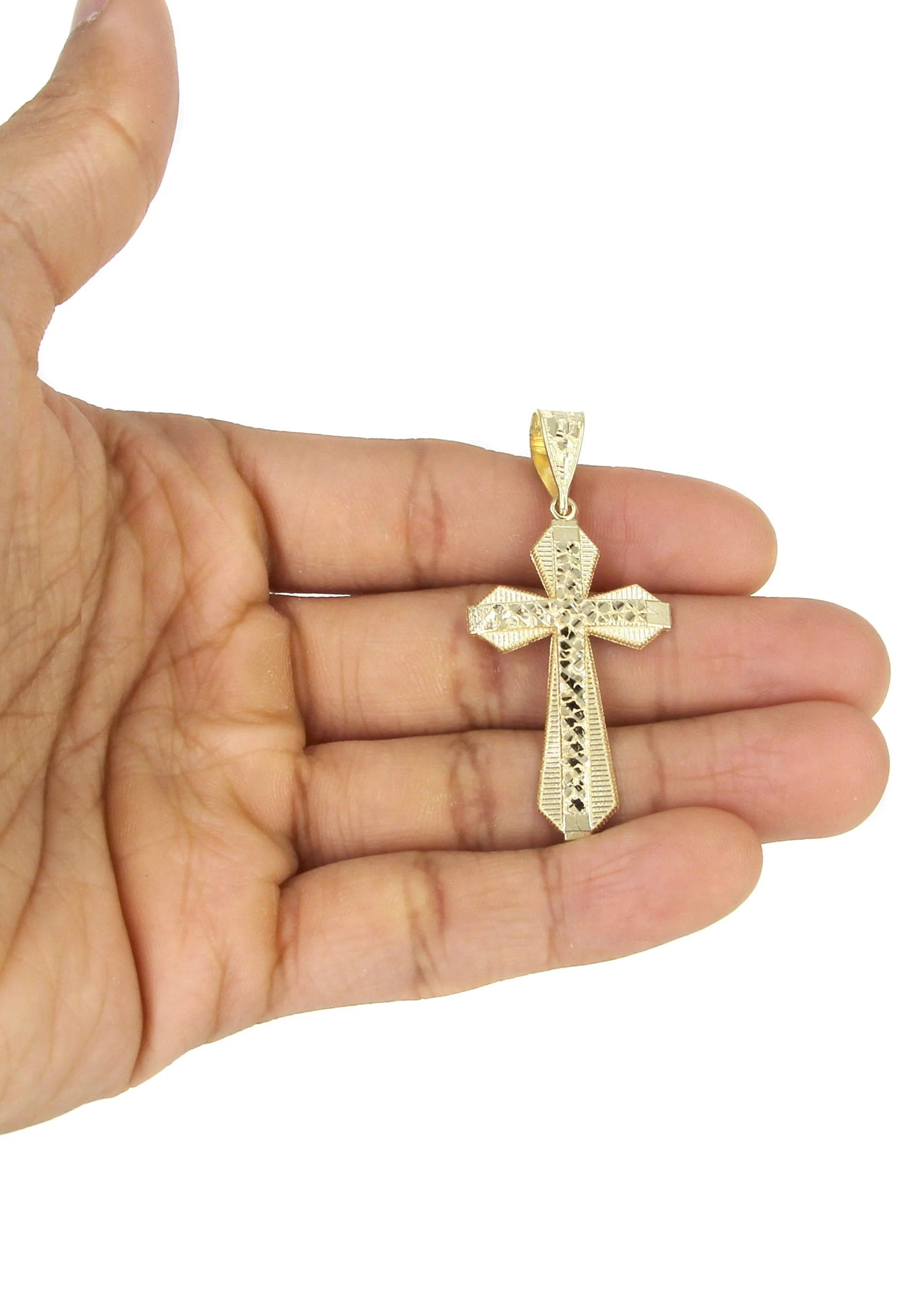 10K Yellow Gold Cross Necklace | Appx. 13.7 Grams - Image 5