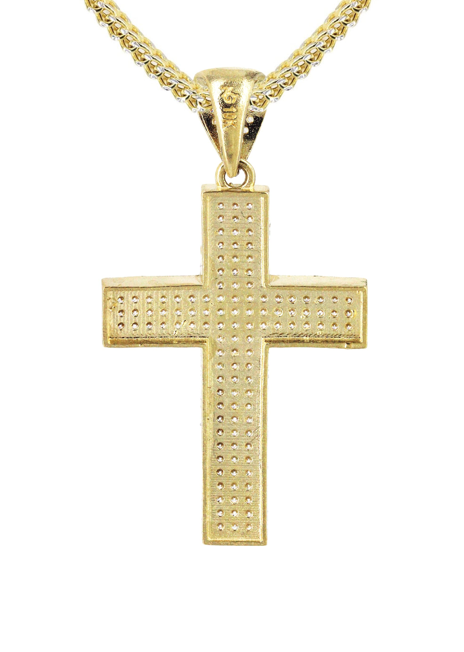 10K Yellow Gold Cross Necklace | Appx. 14.7 Grams - Image 3