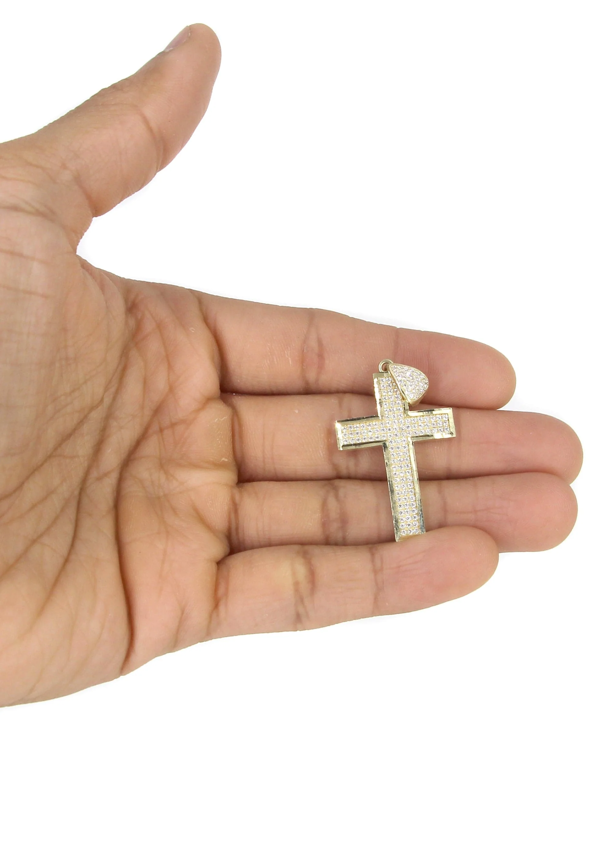 10K Yellow Gold Cross Necklace | Appx. 14.7 Grams - Image 5