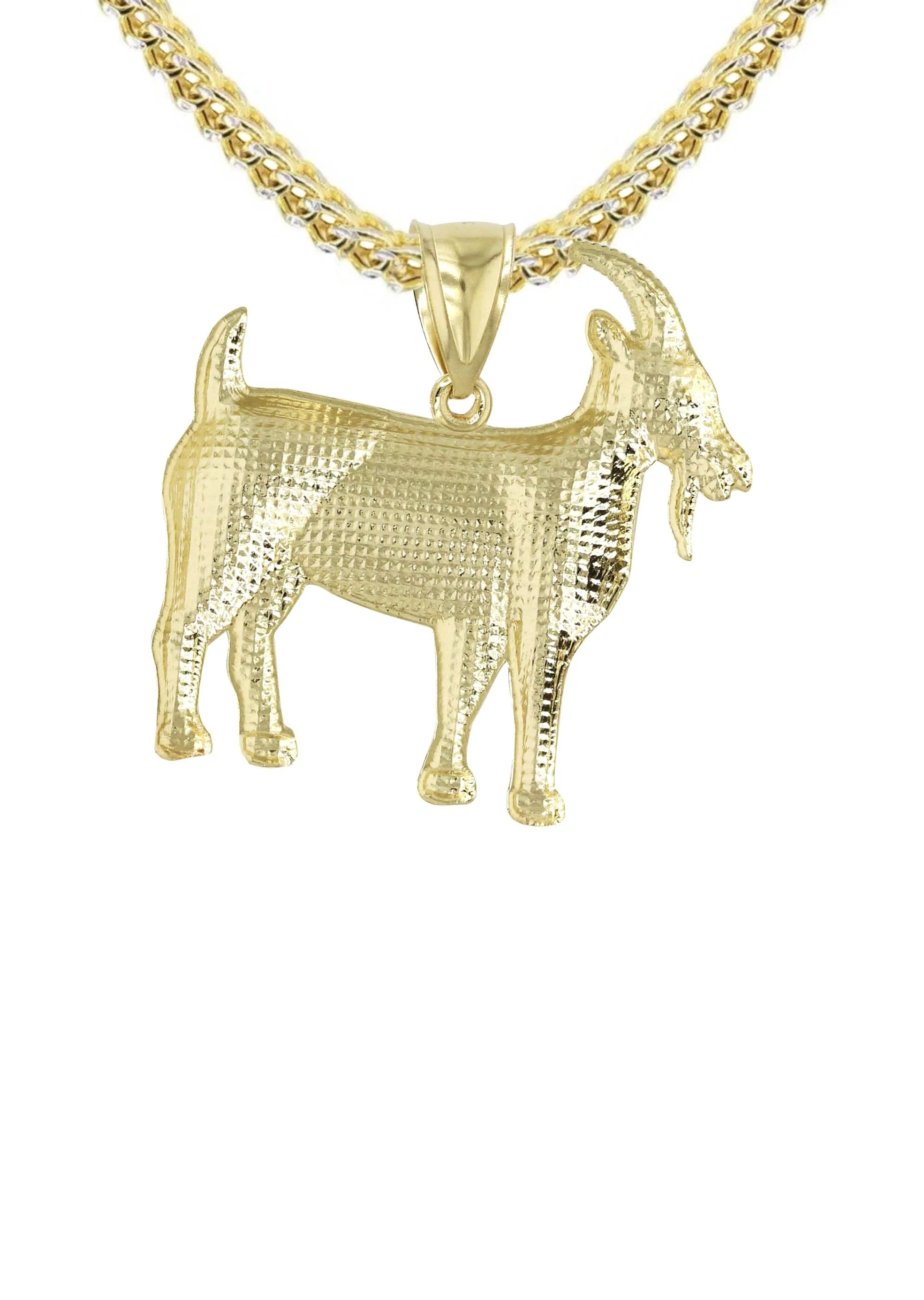 10K Yellow Gold Goat Necklace | Appx. 14.1 Grams - Image 3