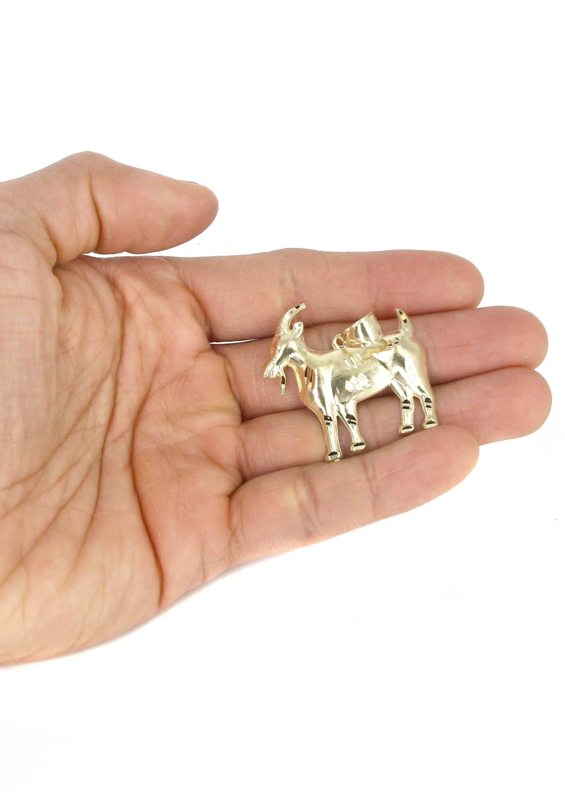 10K Yellow Gold Goat Necklace | Appx. 14.1 Grams - Image 5