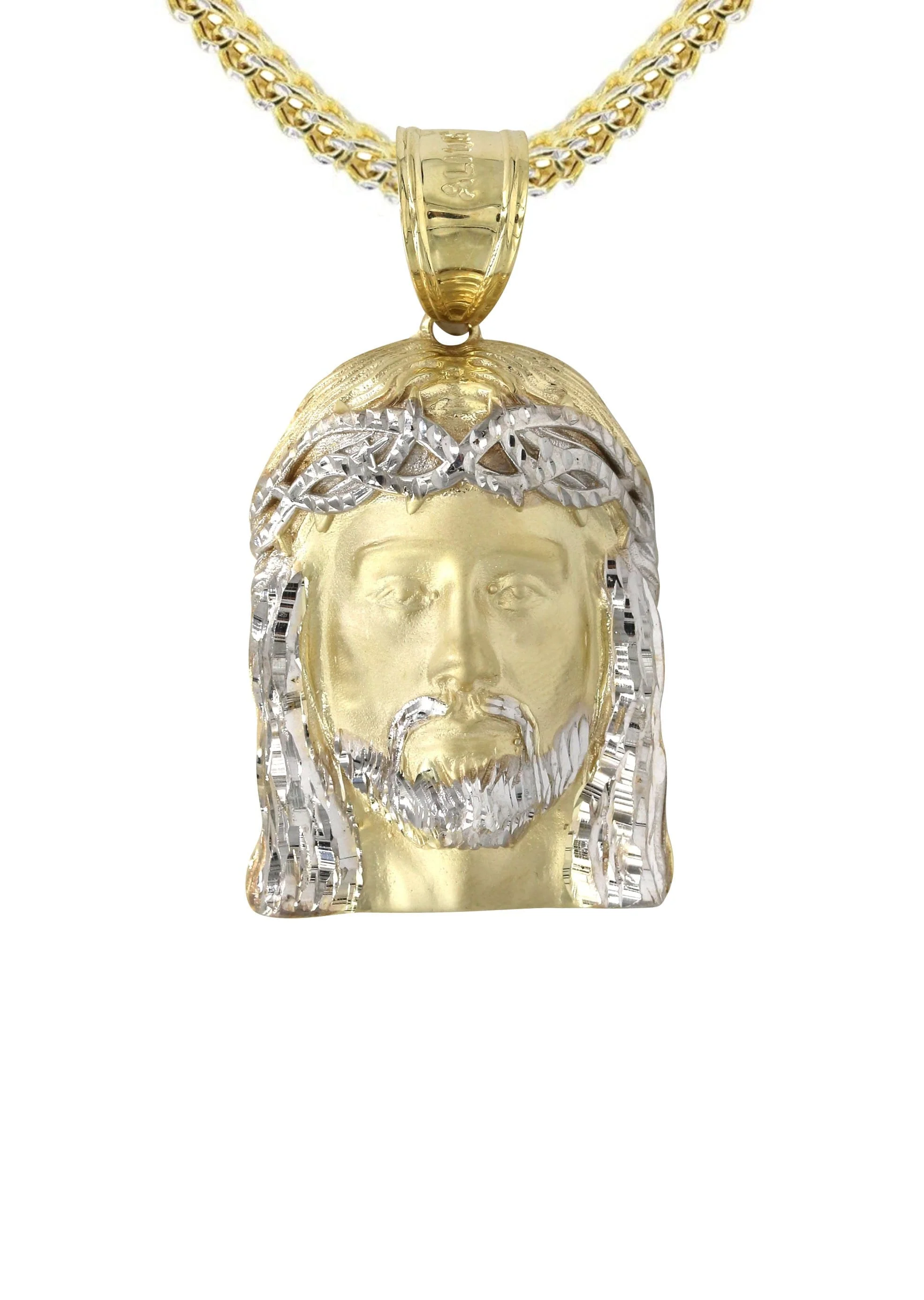 10K Yellow Gold Jesus Piece Necklace | Appx. 21.6 Grams - Image 2