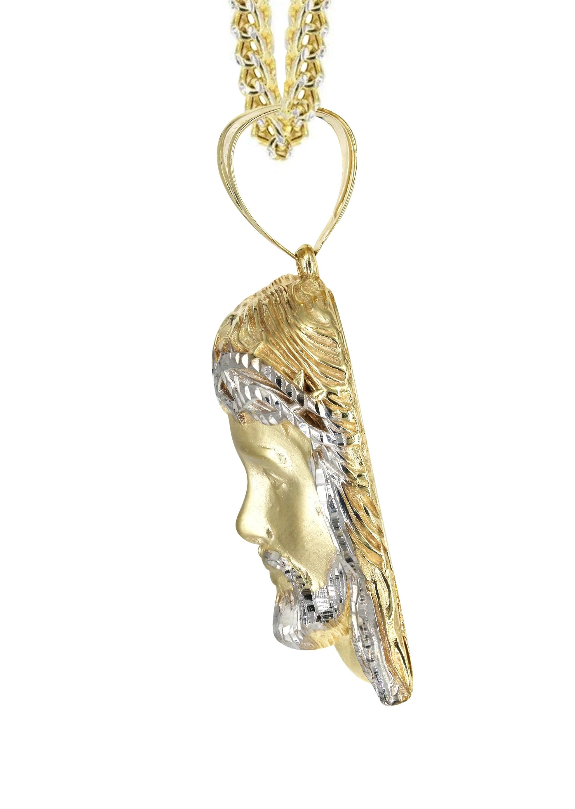 10K Yellow Gold Jesus Piece Necklace | Appx. 21.6 Grams - Image 4