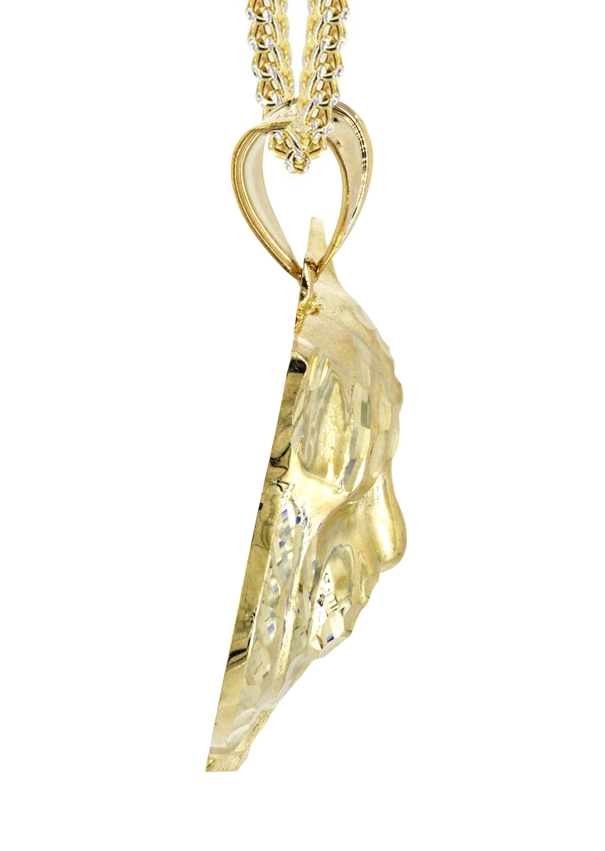 10K Yellow Gold Tiger Head Necklace | Appx. 16.9 Grams - Image 4
