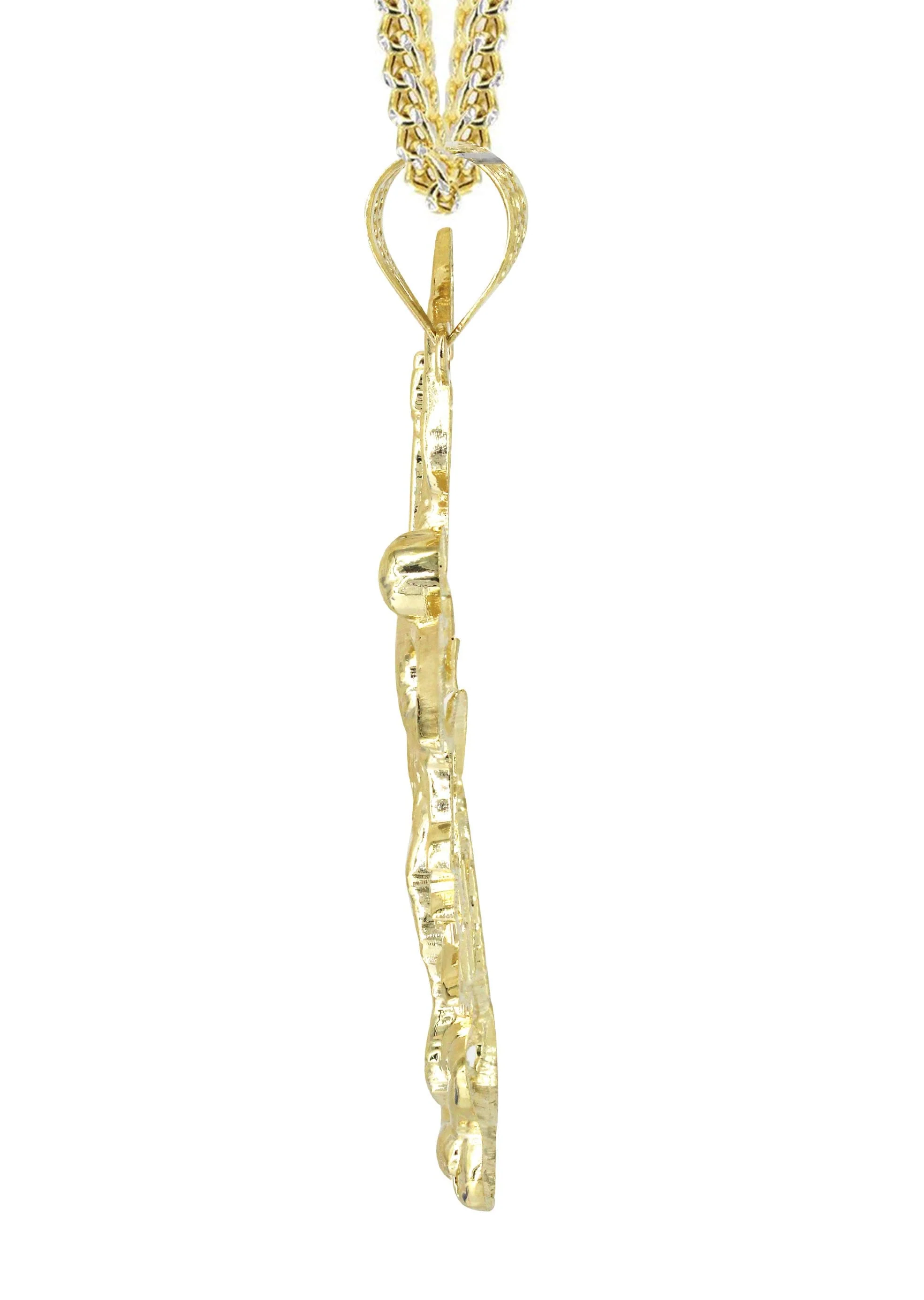 10K Yellow Gold Saint Michael Necklace | Appx. 21.3 Grams - Image 4