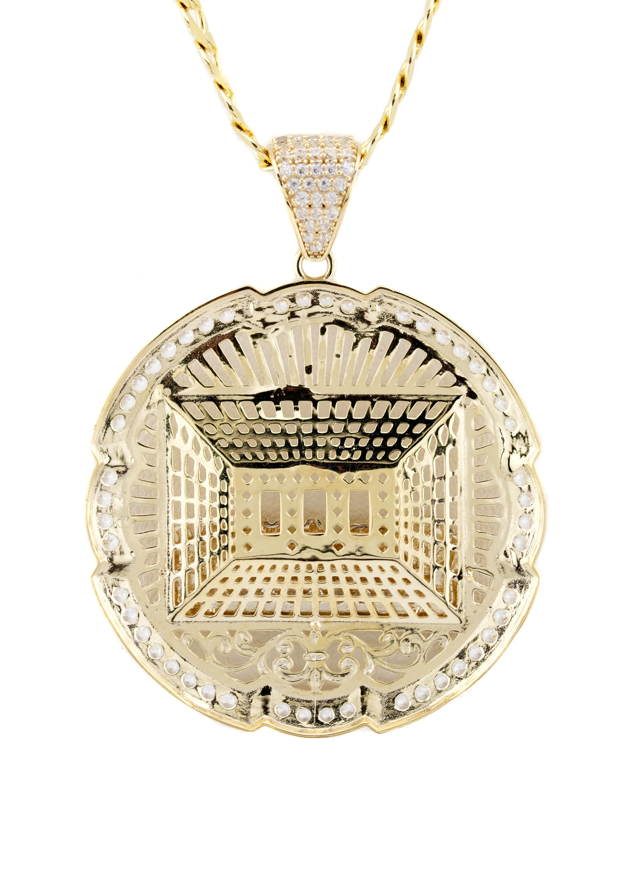 10K Yellow Gold Last Supper Necklace | Small 13 Grams - Large 27 Grams - Image 3