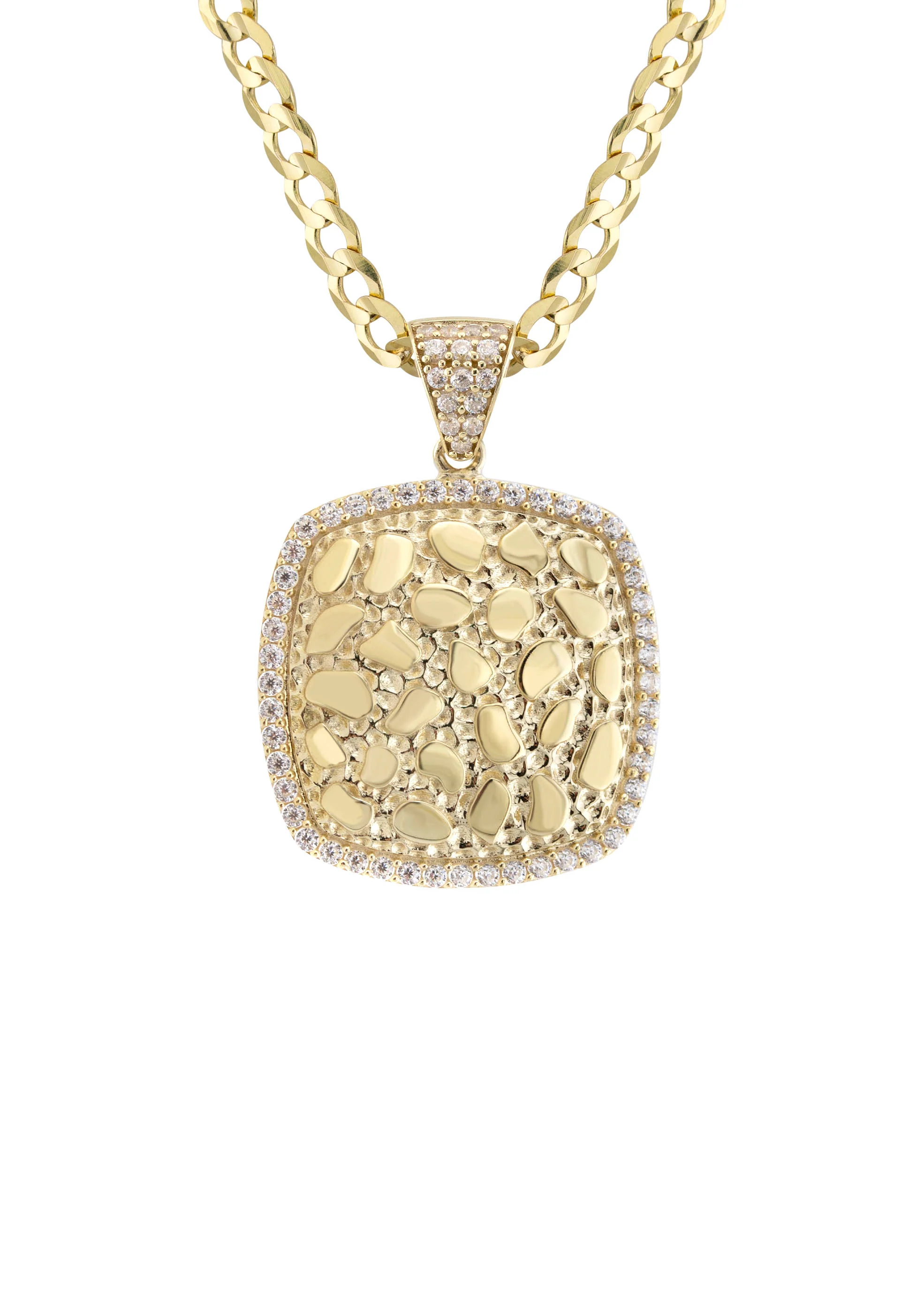 10K Yellow Gold Nugget Necklace | Appx. 3 - 10 Grams - Image 2