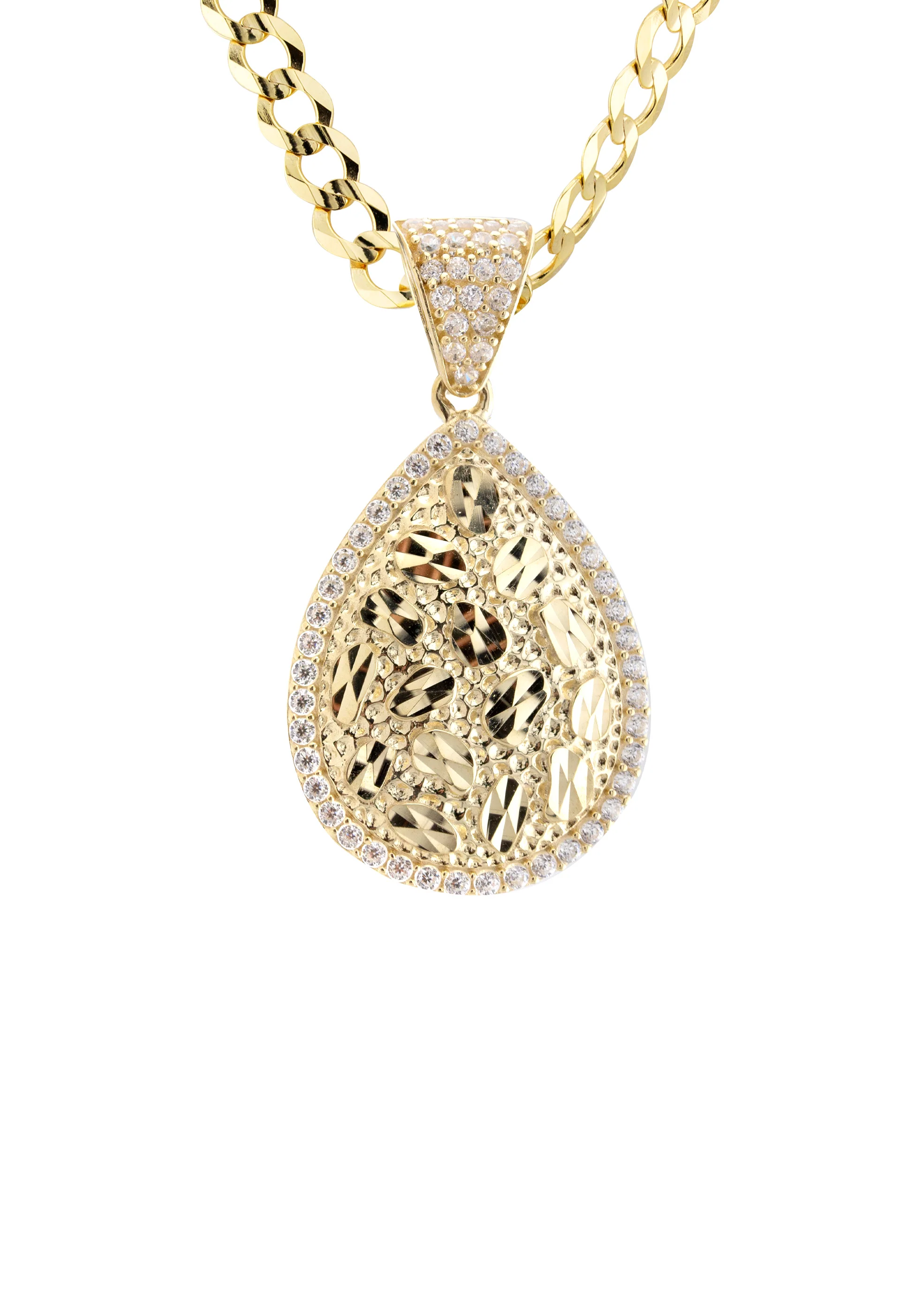 10K Yellow Gold Nugget Necklace | Appx. 3.3 - 17.3 Grams - Image 2