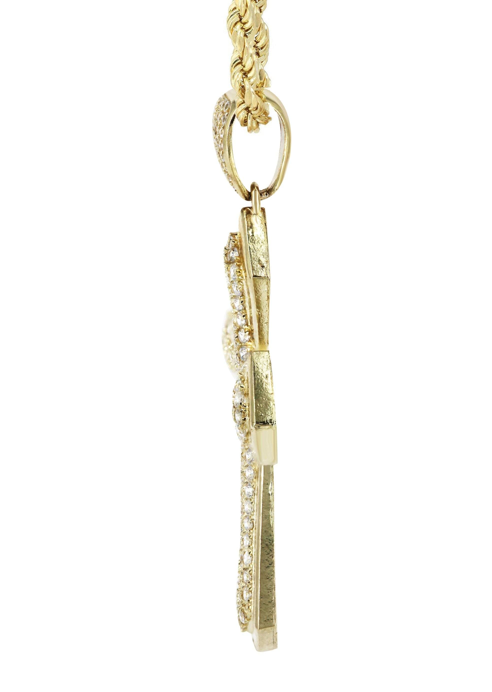 10K Yellow Gold Cross Necklace | Appx. 14.9 Grams - Image 4