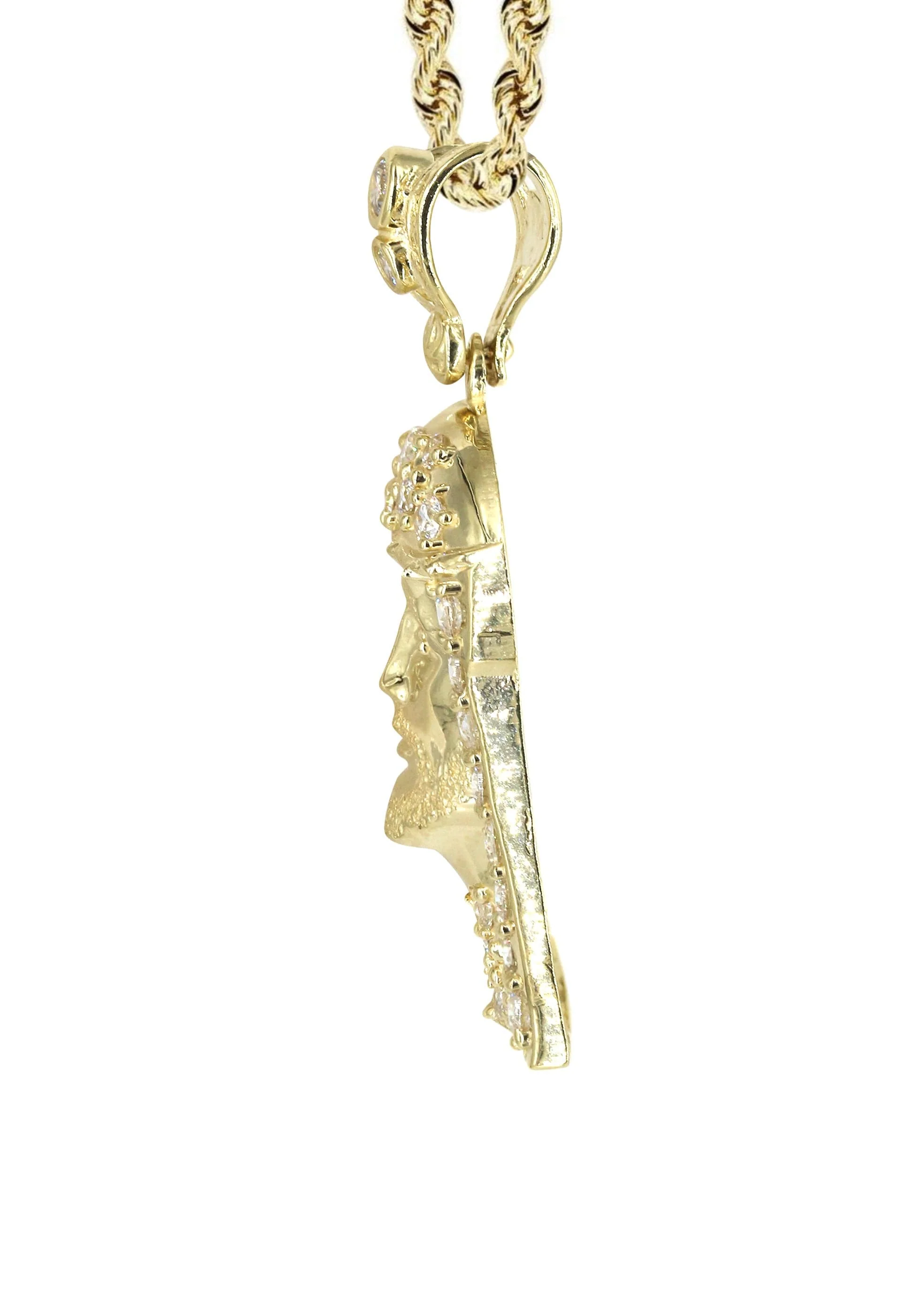 10K Yellow Gold Jesus Piece Necklace | Appx. 13.5 Grams - Image 4