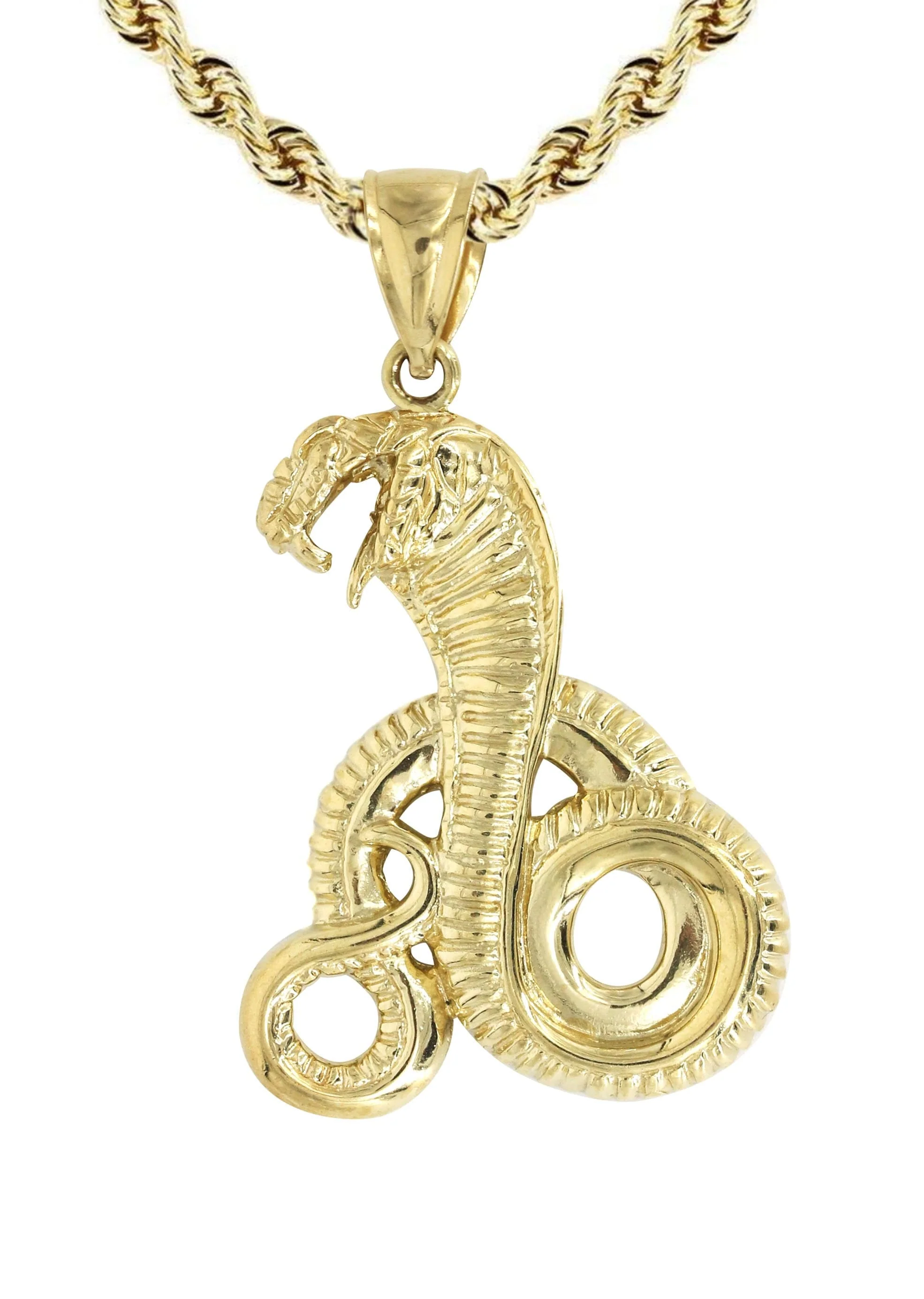 10K Yellow Gold Cobra Necklace | Appx. 18.1 Grams - Image 2