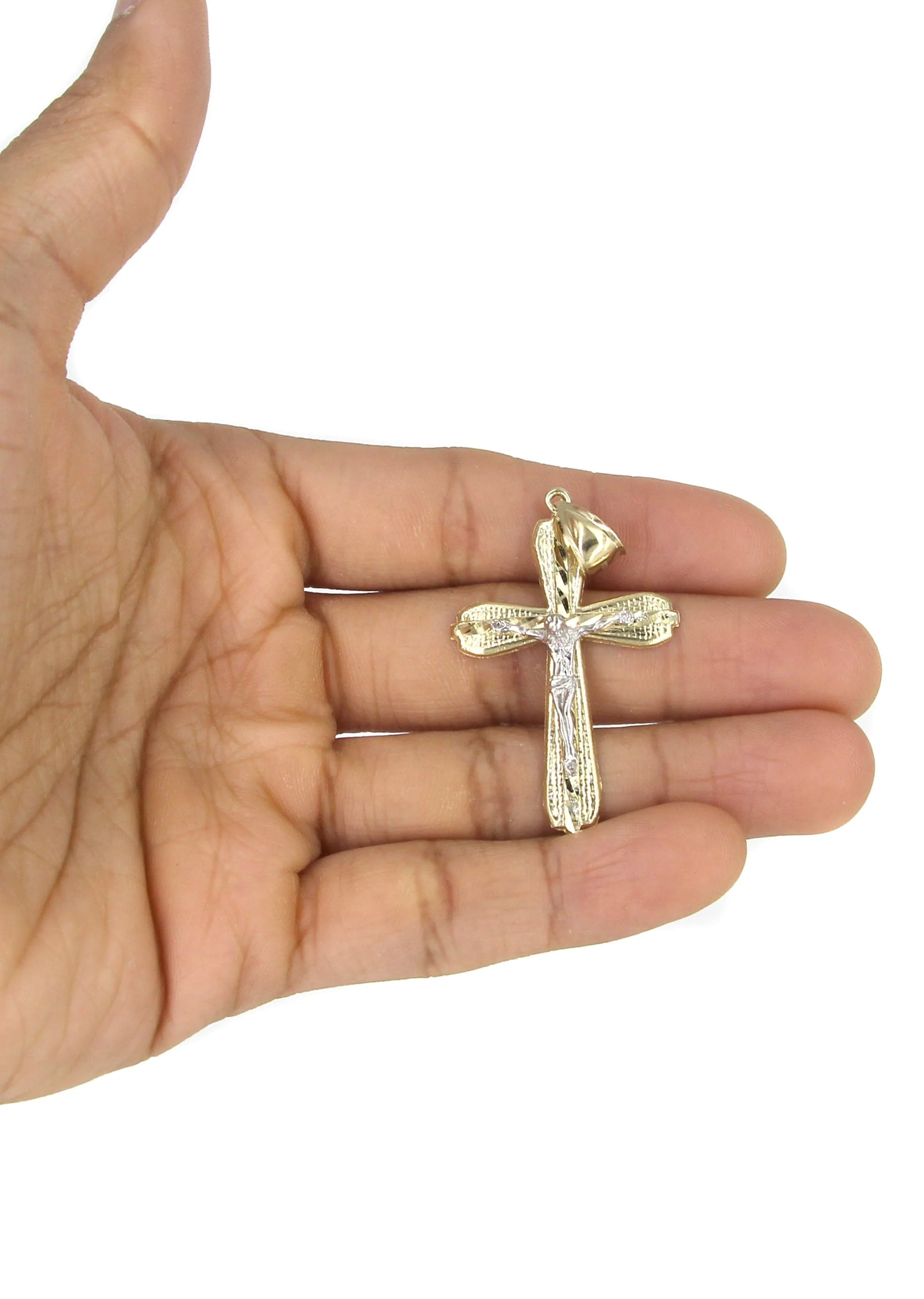 10K Yellow Gold Cross / Crucifix Necklace | Appx. 13.7 Grams - Image 5