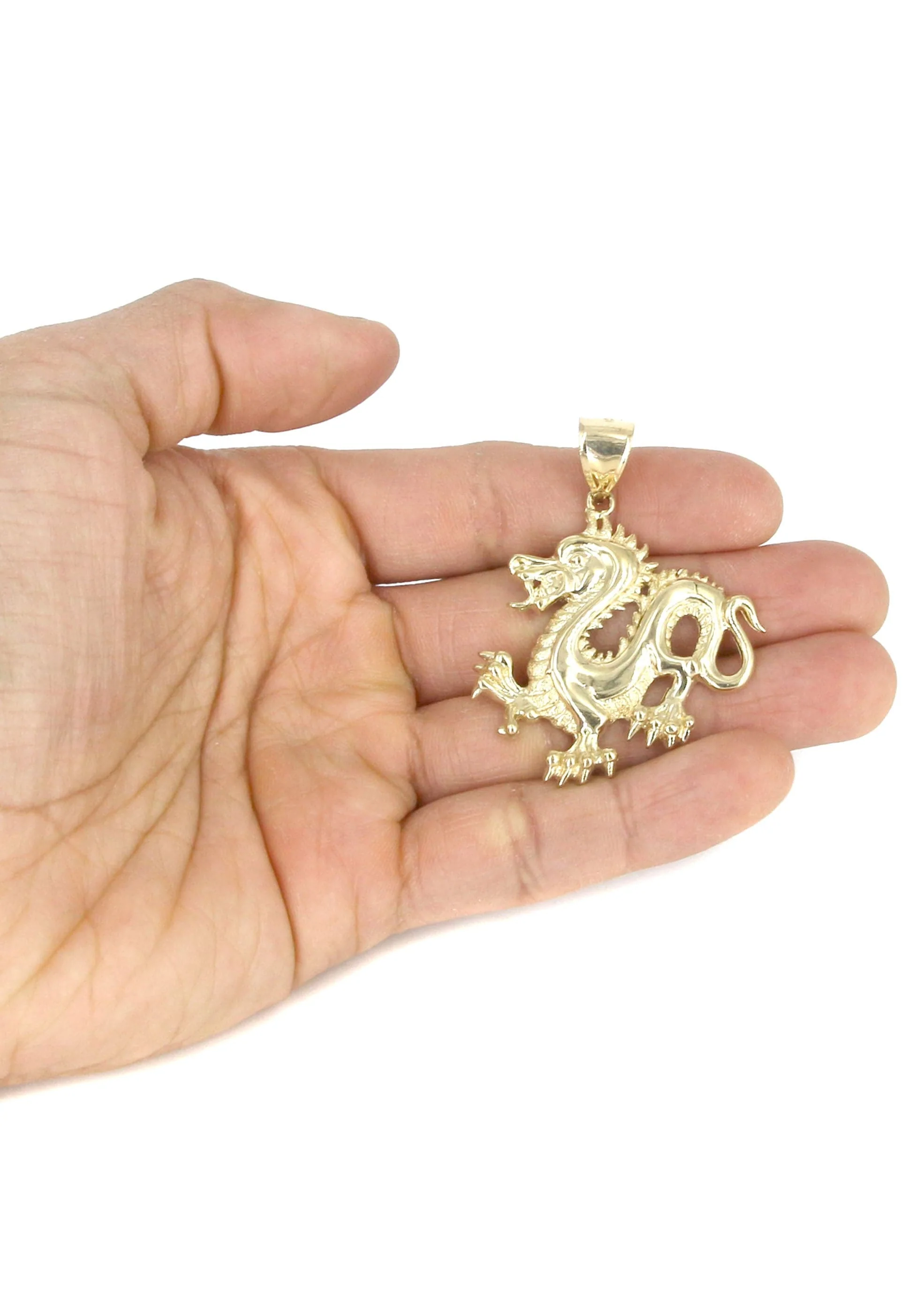 10K Yellow Gold Dragon Necklace | Appx. 18.9 Grams - Image 5