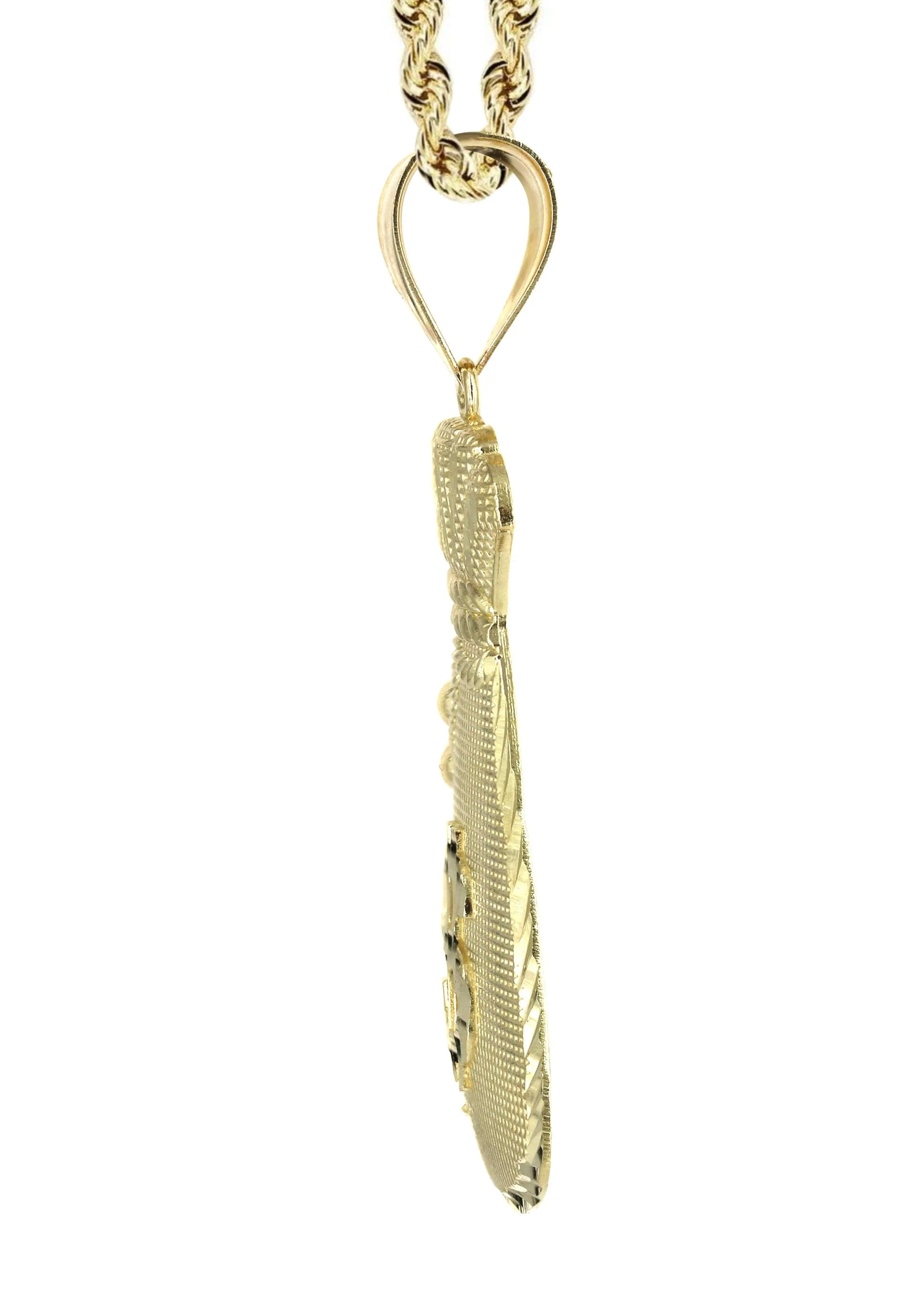 10K Yellow Gold Money Bag Necklace | Appx. 16.4 Grams - Image 4