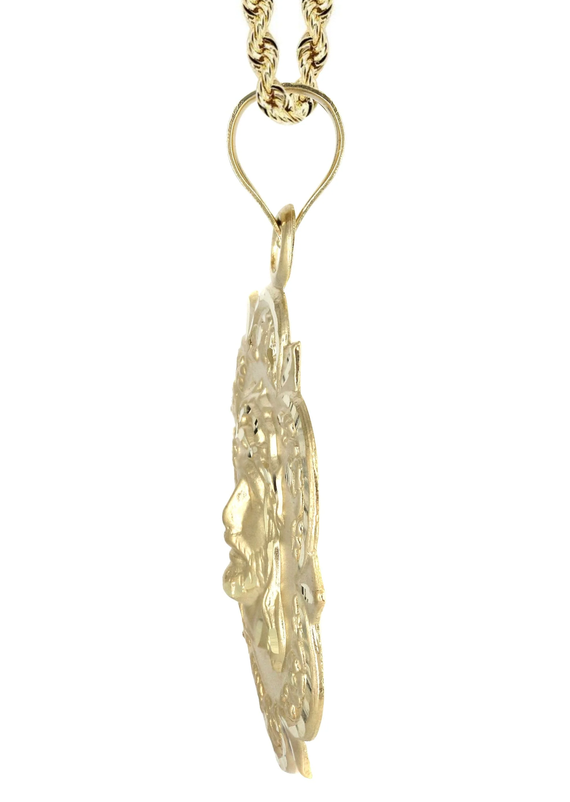 10K Yellow Gold Jesus Piece Necklace | Appx. 13.5 Grams - Image 4
