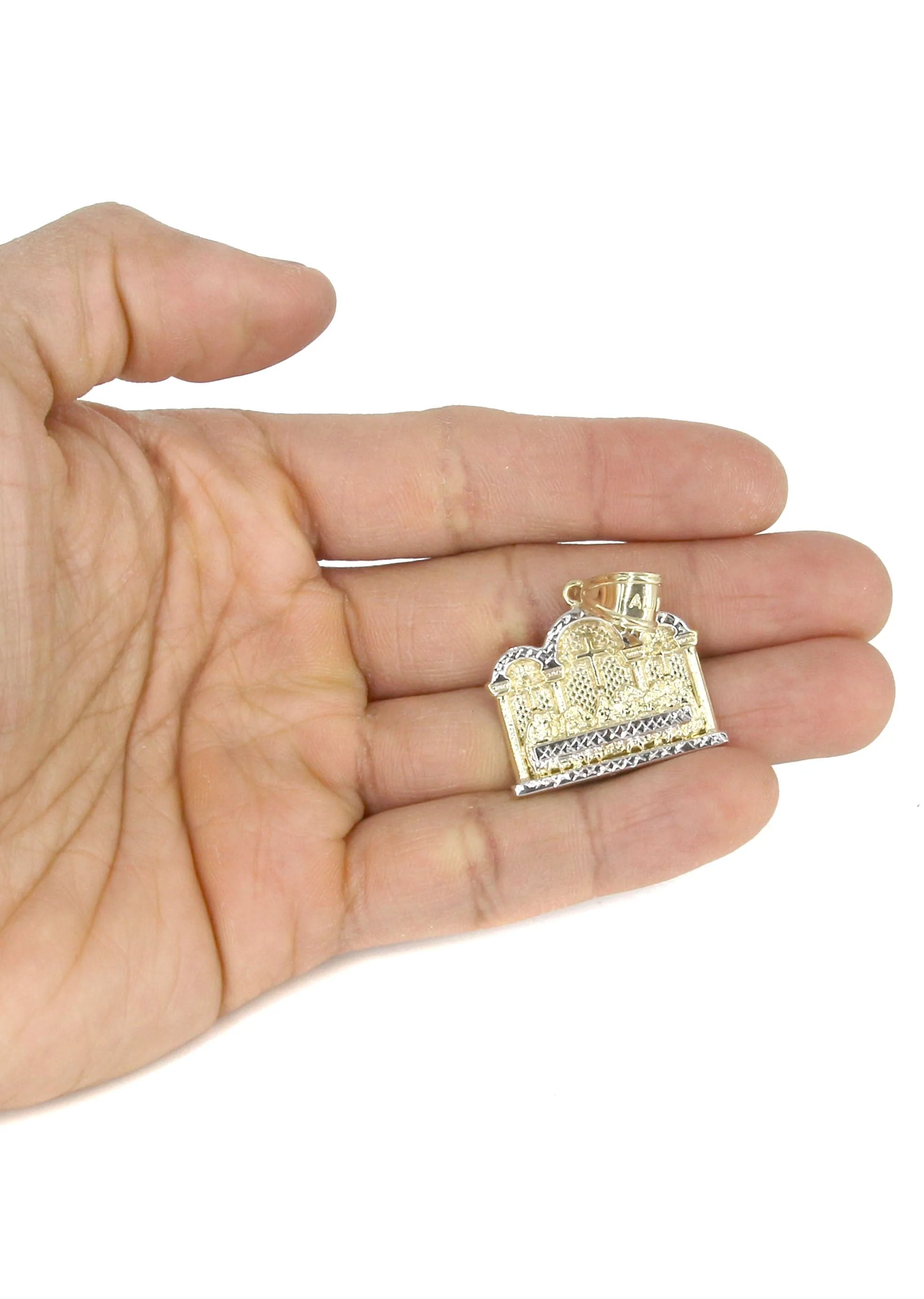 10K Yellow Gold Last Supper Necklace | Appx 13.5 Grams - Image 5