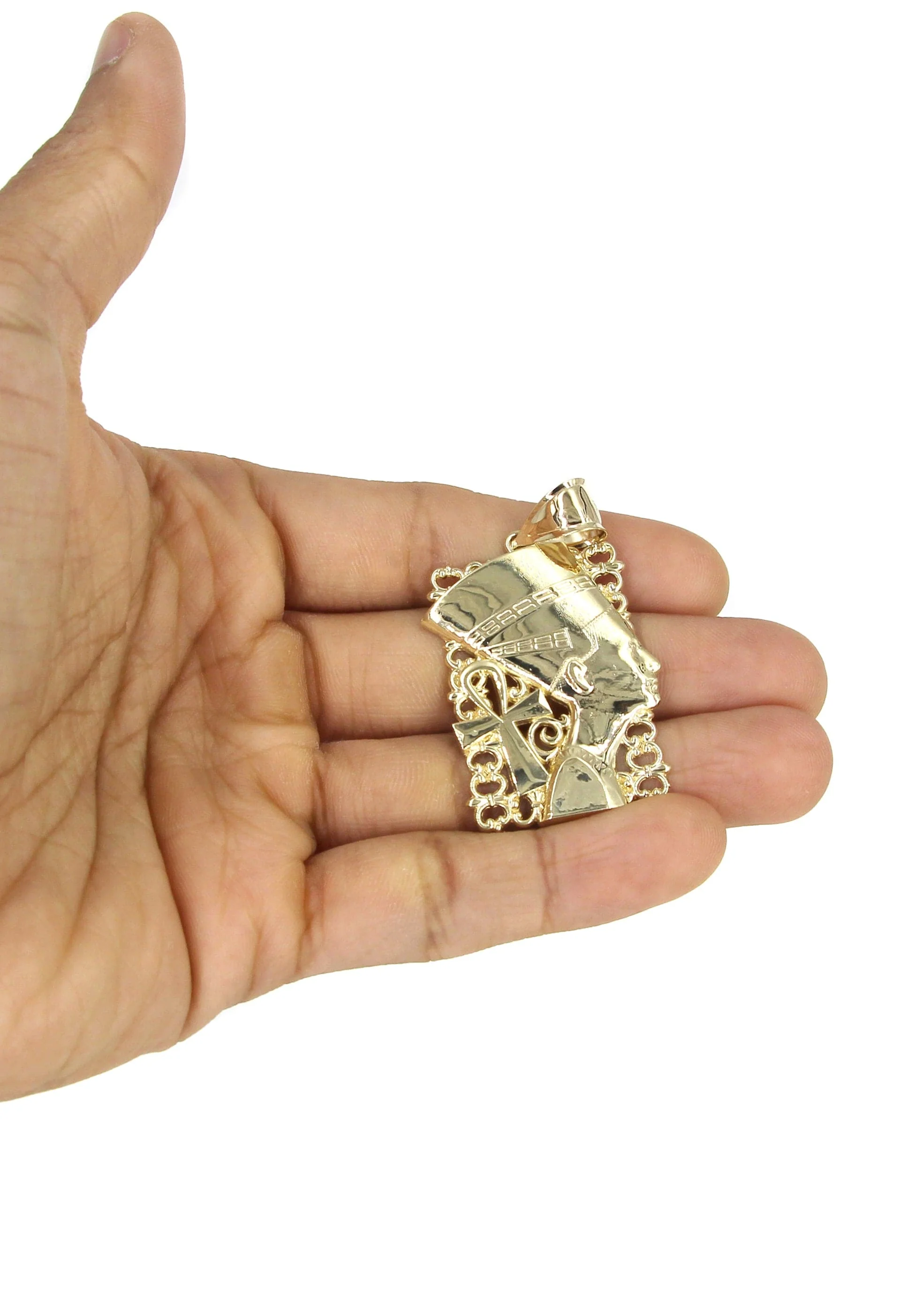 10K Yellow Gold Nefertiti Necklace | Appx. 16.9 Grams - Image 5