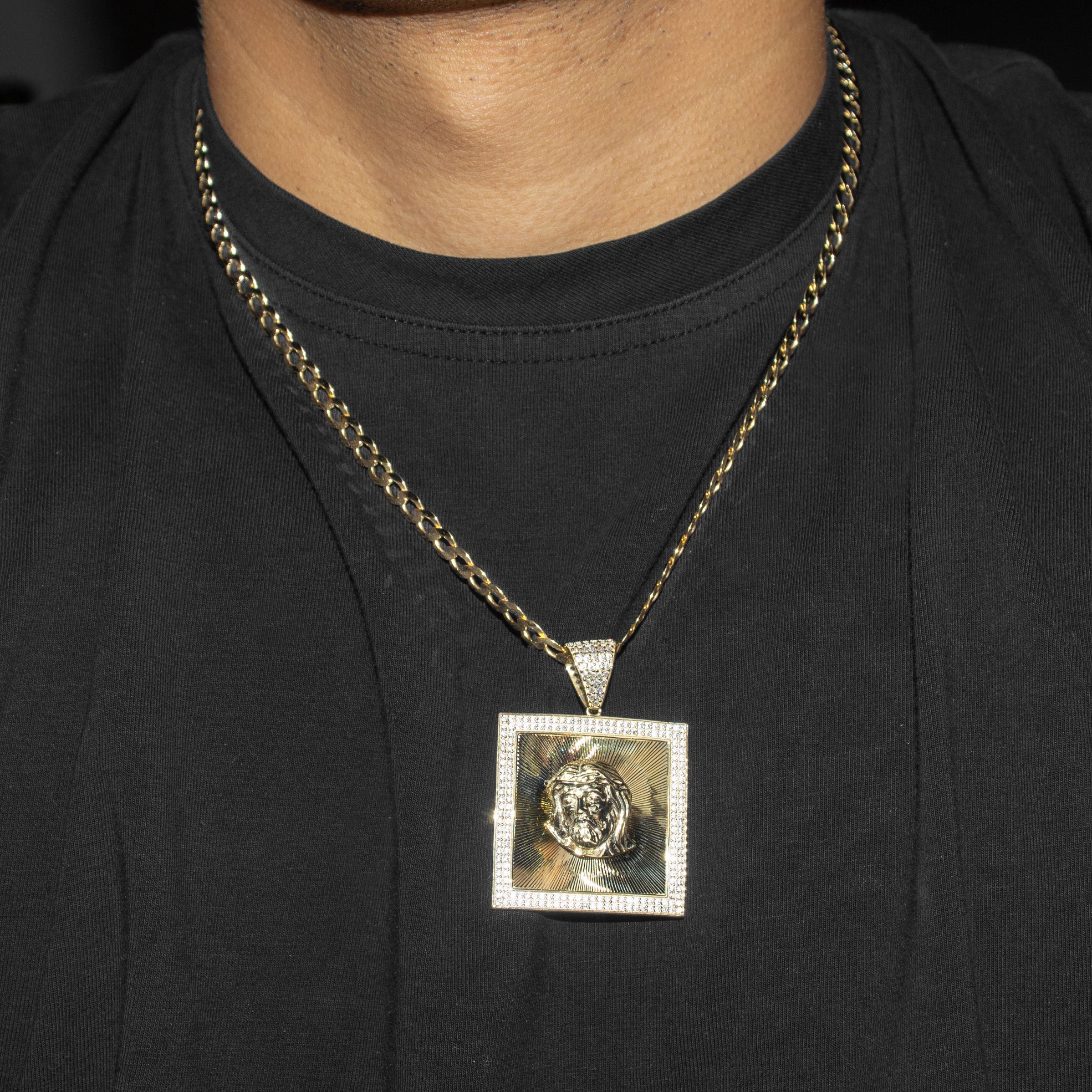 10K Yellow Gold Jesus Head Necklace | Appx. 9 - 23 Grams - Image 5