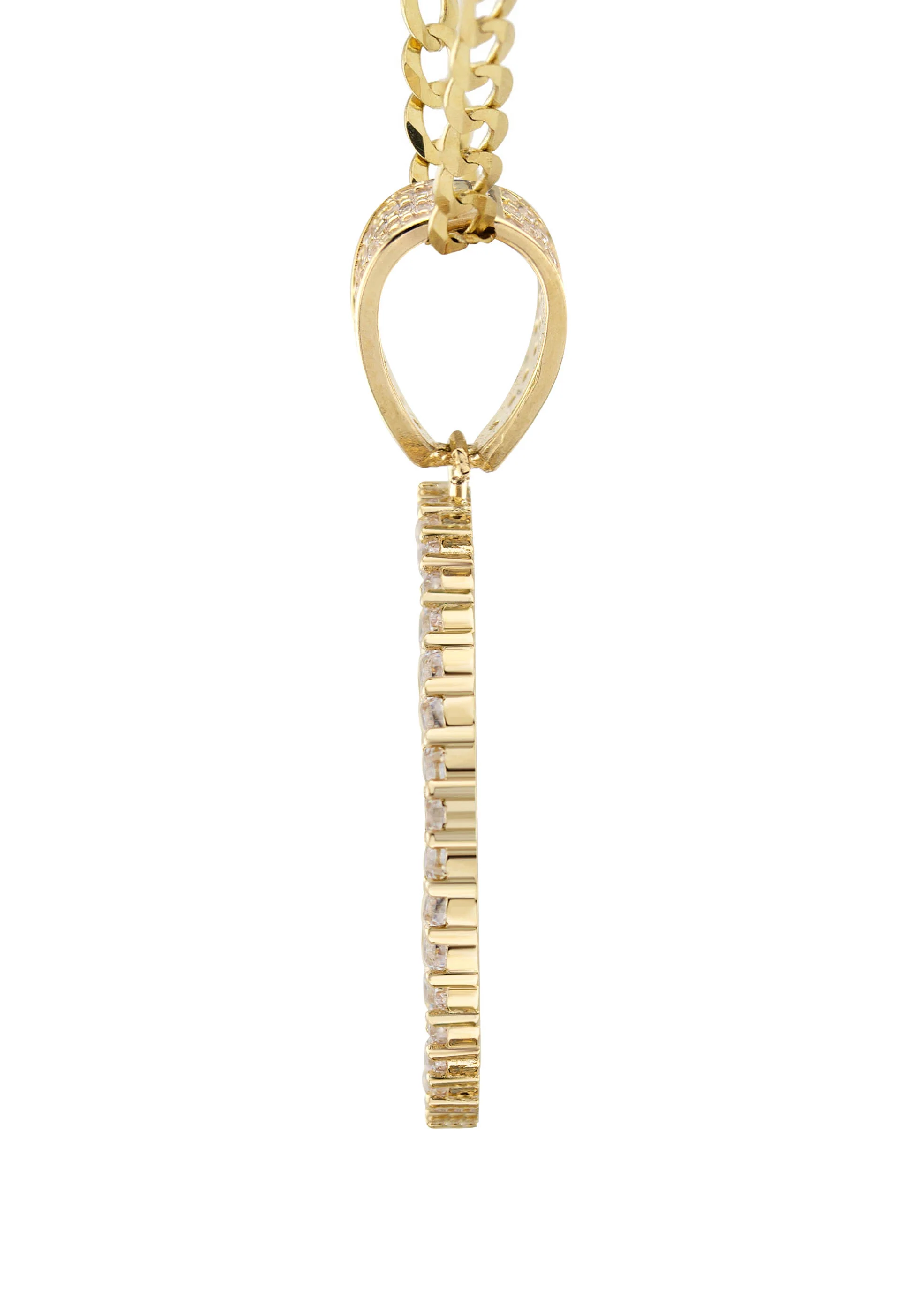 10K Yellow Gold Zodiac Cancer Necklace | Appx. 17.1 Grams - Image 4