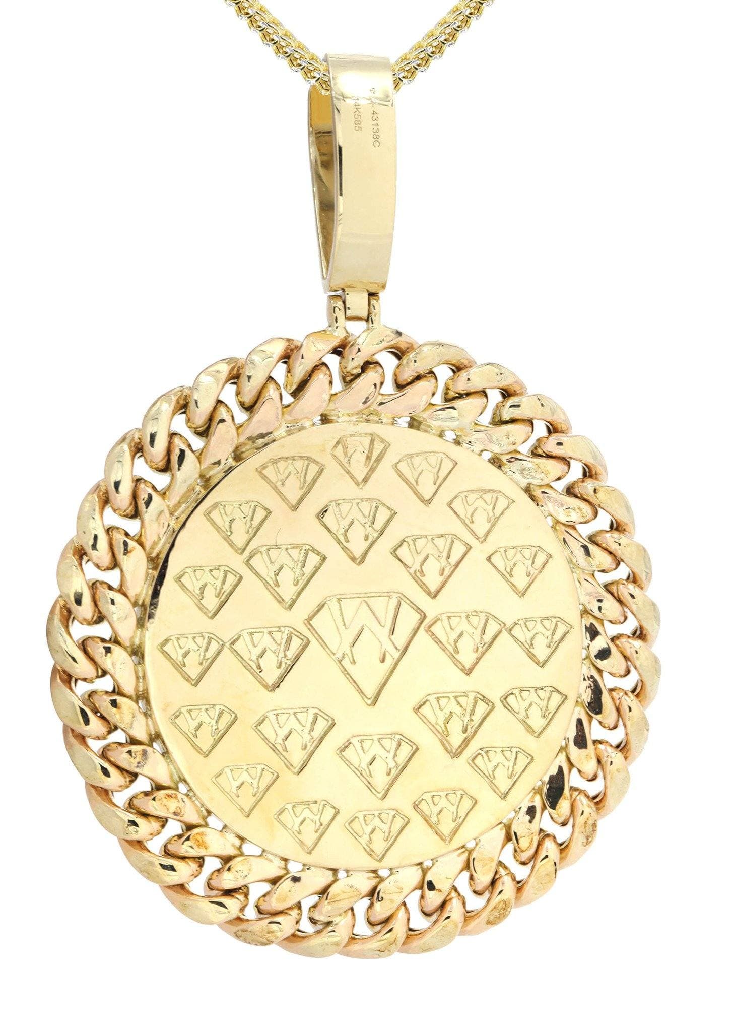 14 Yellow Gold Crown Diamond Necklace | 2.61 Carats - Image 3
