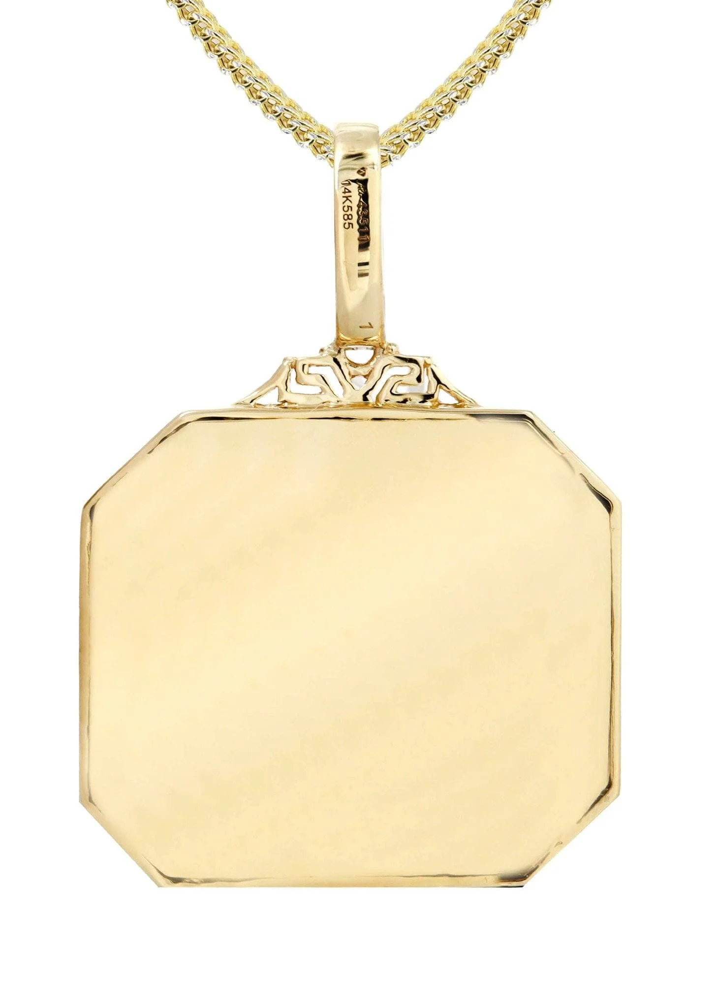 14K Yellow Gold Medusa Diamond Necklace  | 0.48 Carats - Image 3