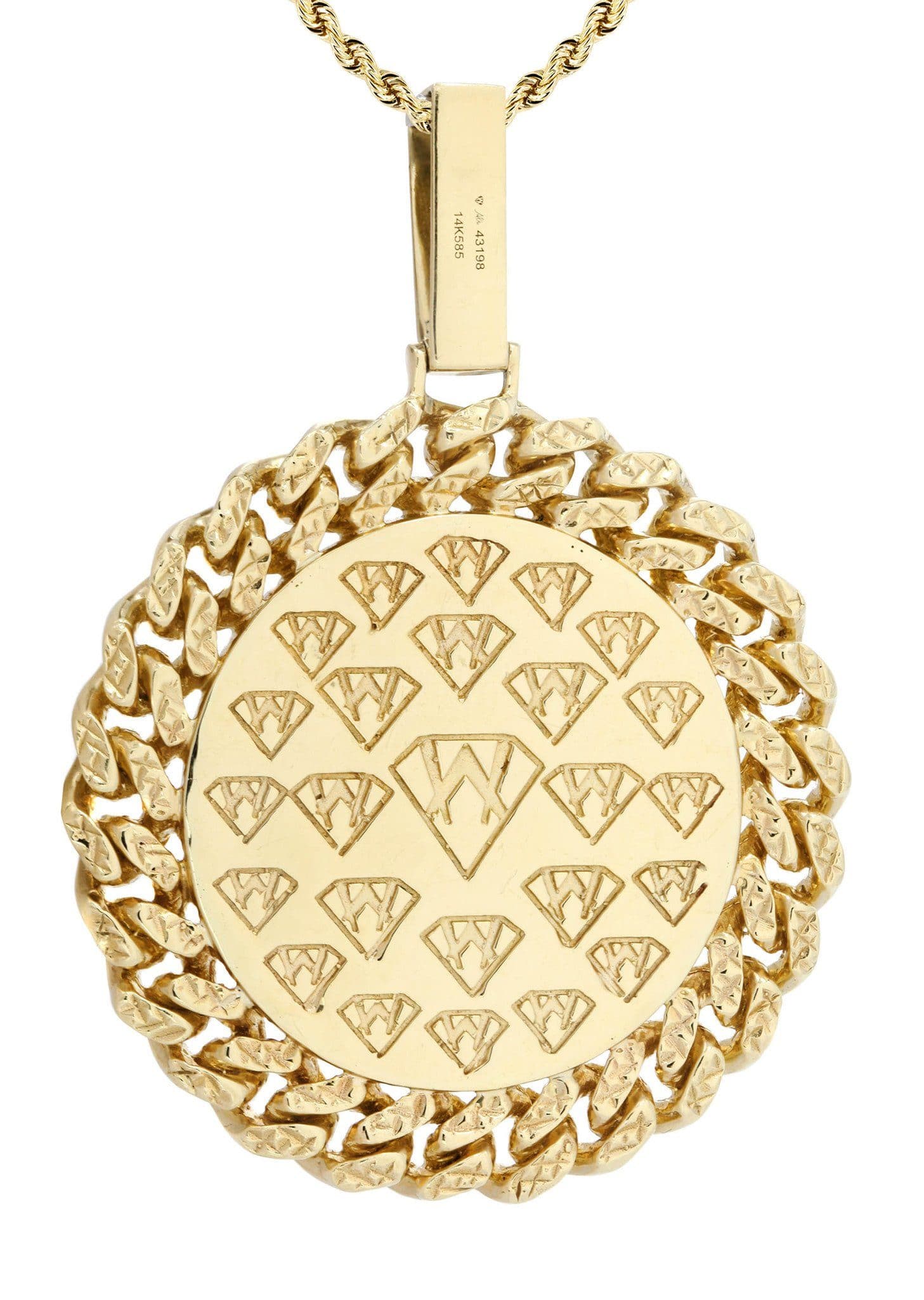 14 Yellow Gold Medusa Diamond Necklace  | 1.44 Carats - Image 3