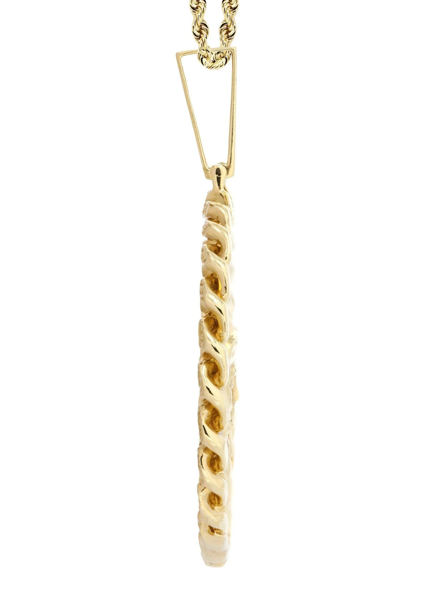14 Yellow Gold Medusa Diamond Necklace  | 1.44 Carats - Image 4