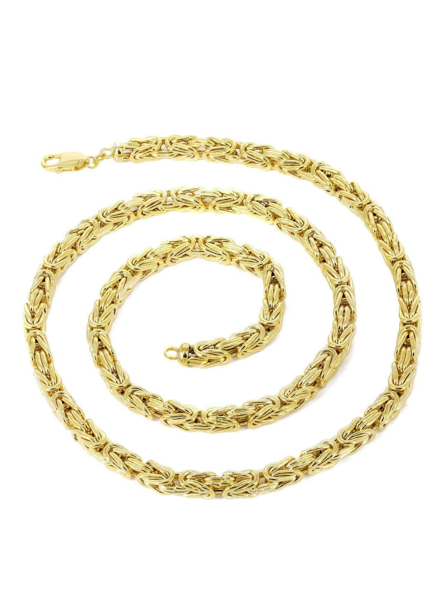 Solid Byzantine Chain - 14K Gold - Image 2