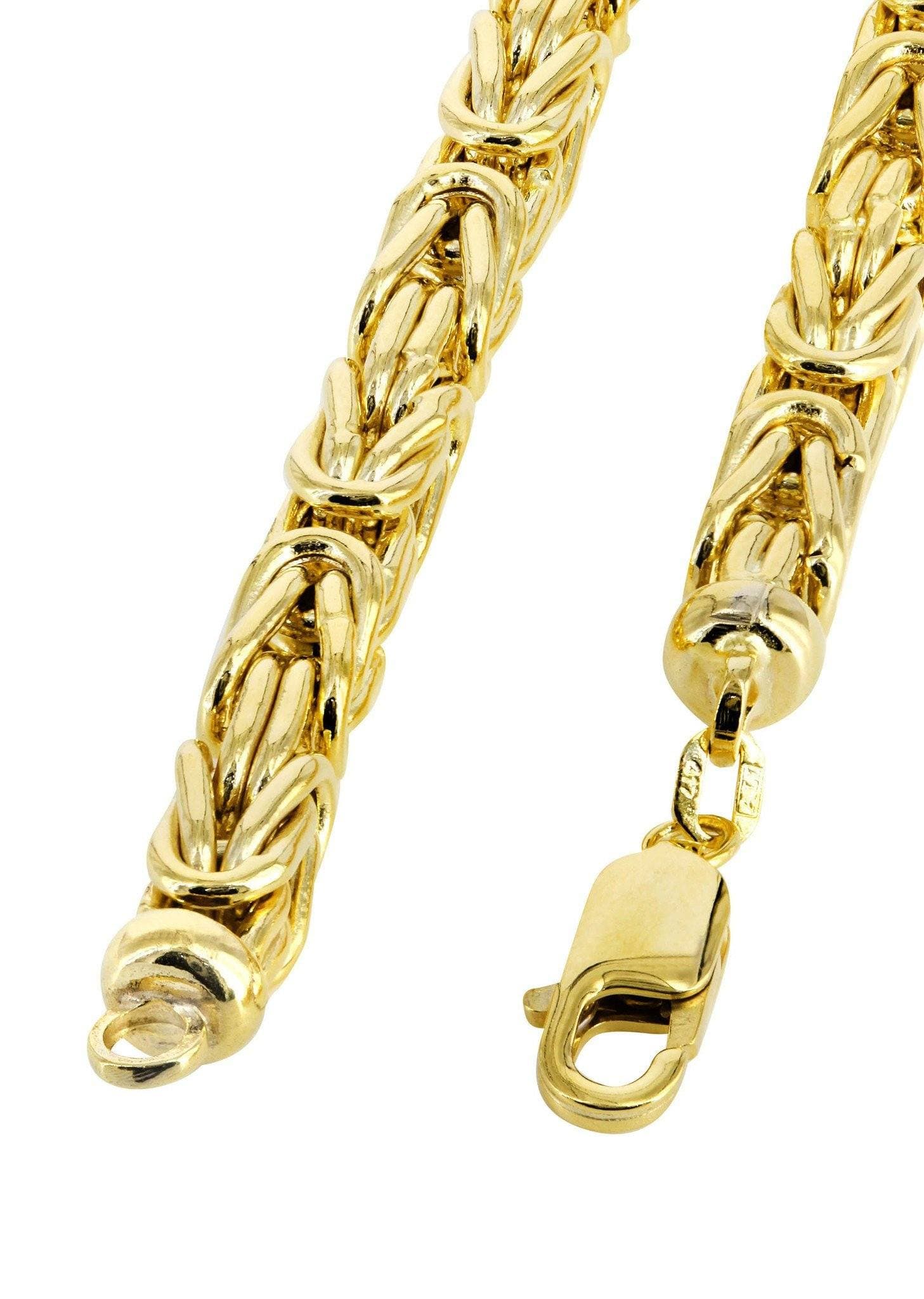 Solid Byzantine Chain - 14K Gold - Image 4