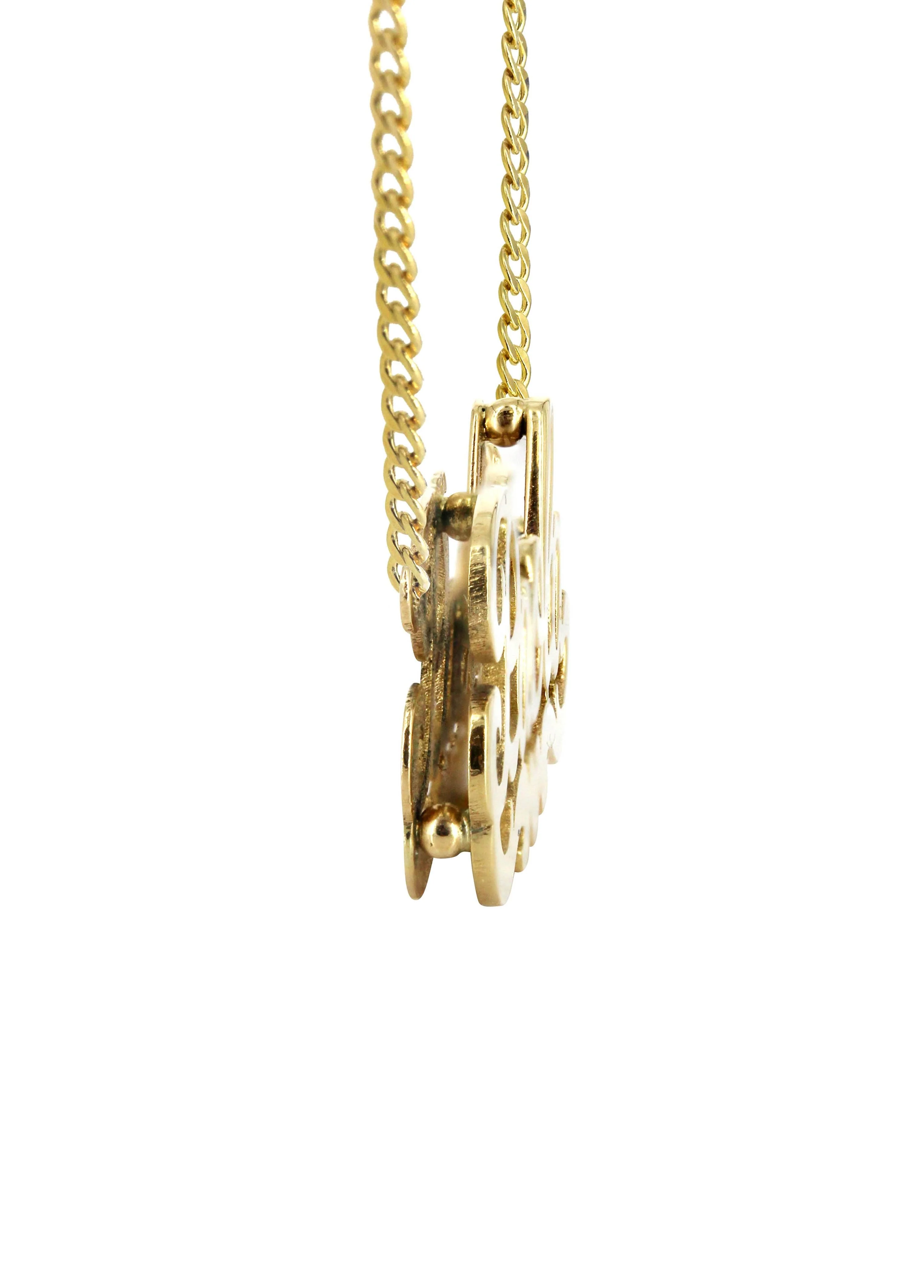 14K Gold Heart Name Plate Necklace | Style #20 - Image 3