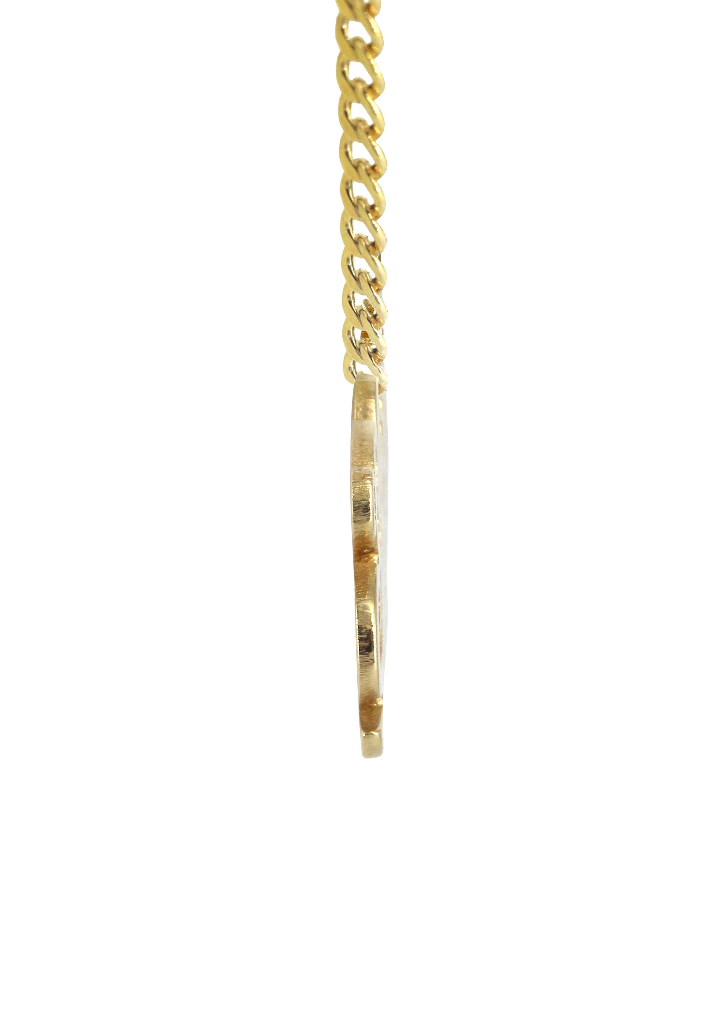 14K Gold Plain Gold Name Plate Necklace | Style #52 - Image 3
