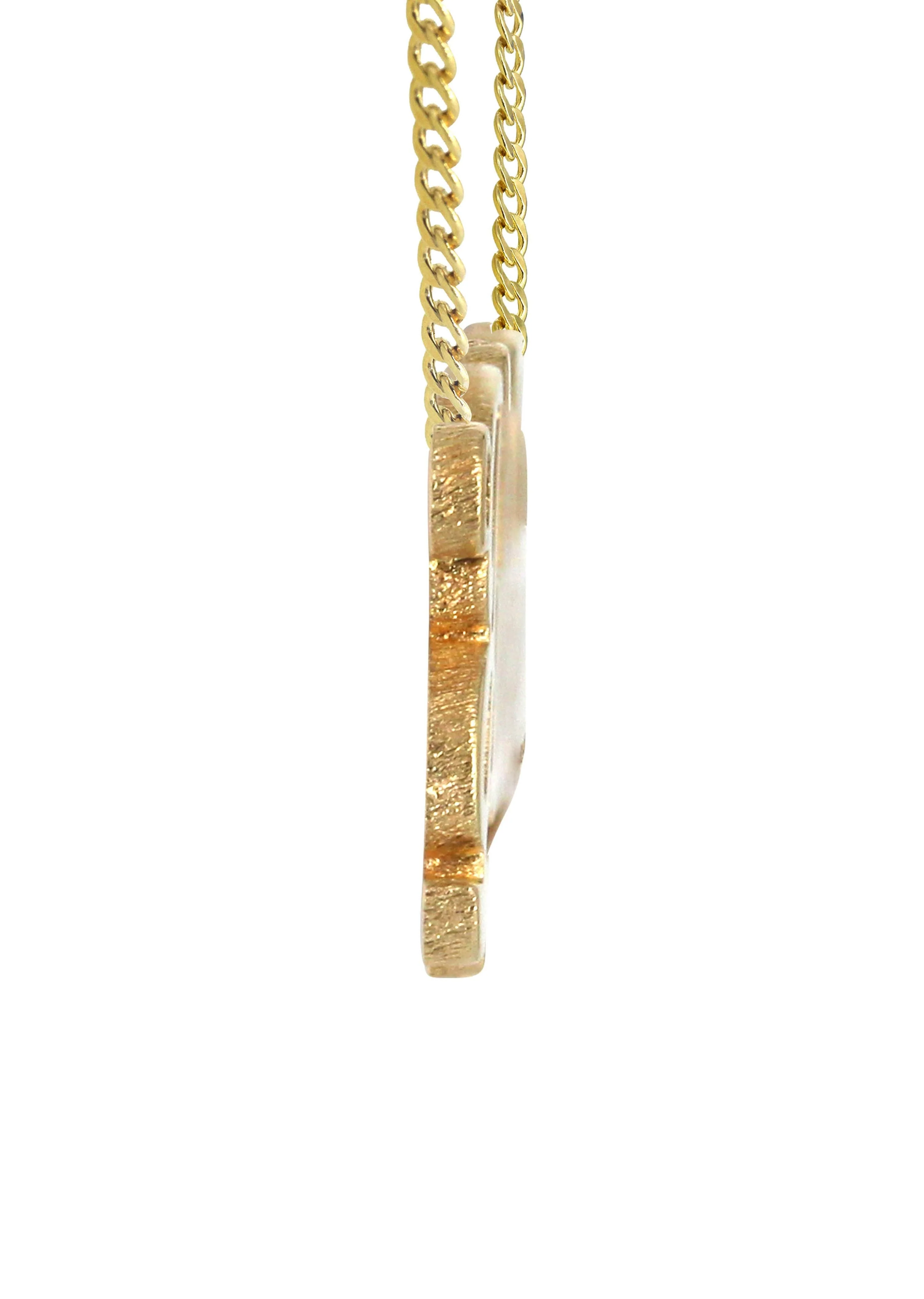 14K Gold  Two Name Name Plate Necklace | Style #97 - Image 3