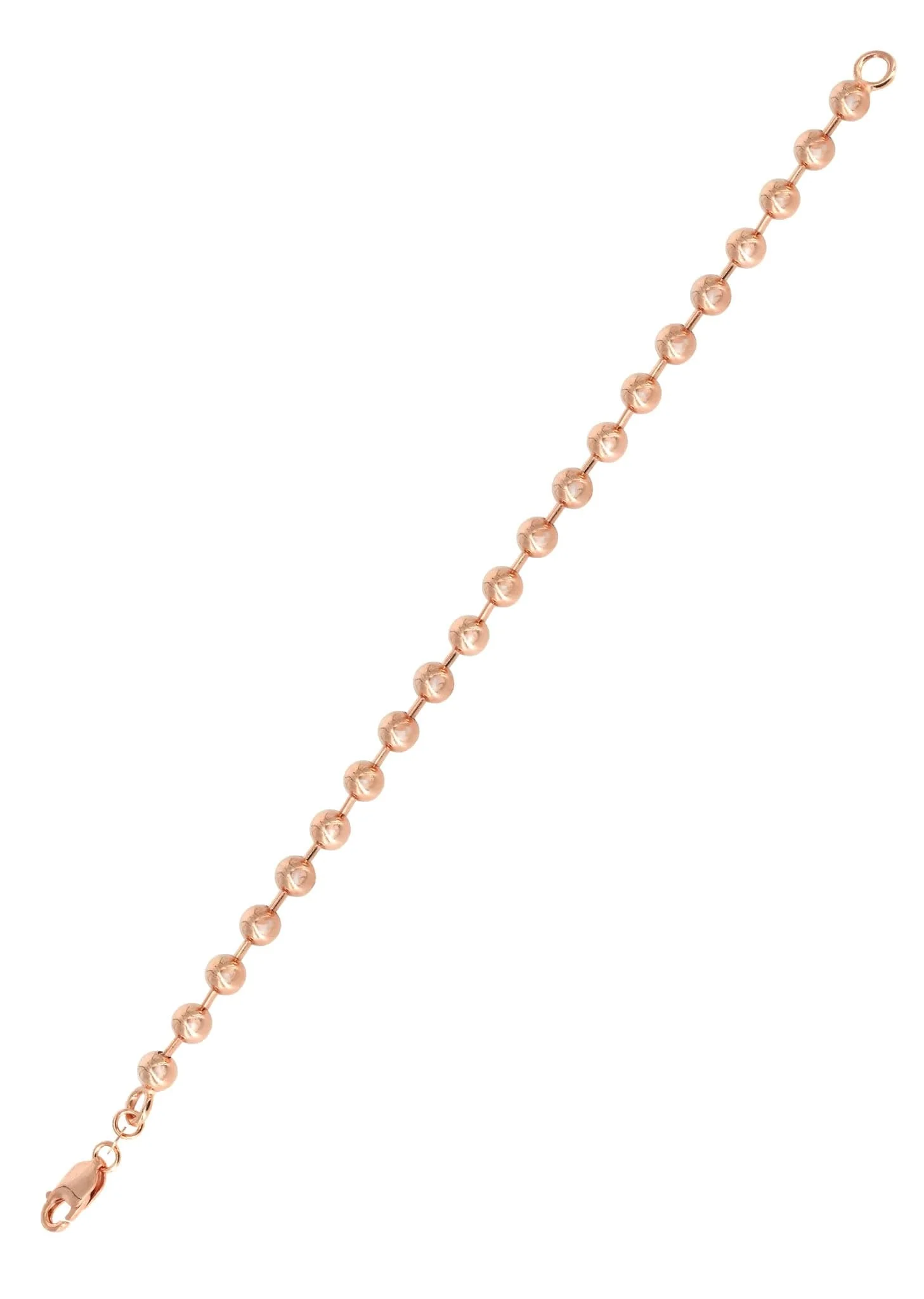 14K Rose Gold Bracelet Dog Tag - Image 2