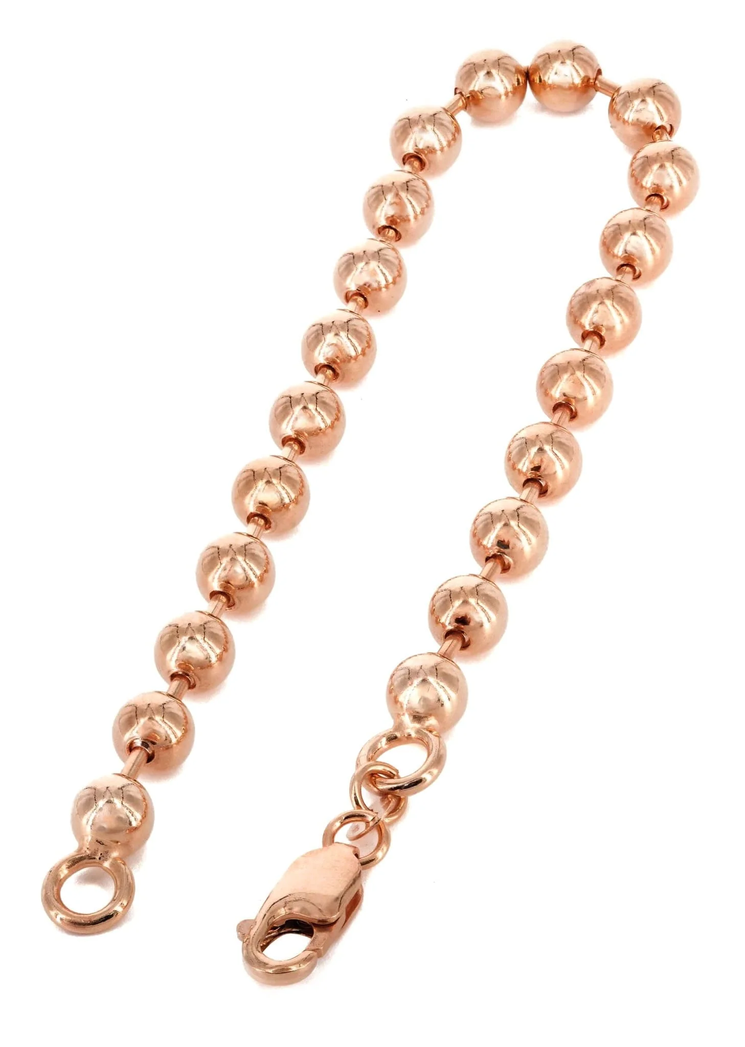 14K Rose Gold Bracelet Dog Tag - Image 3