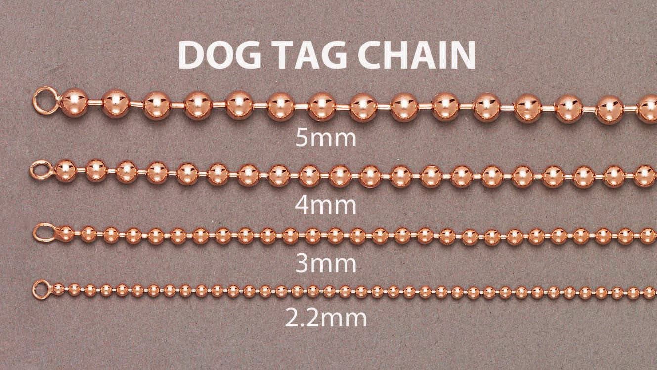 14K Rose Gold Bracelet Dog Tag - Image 4