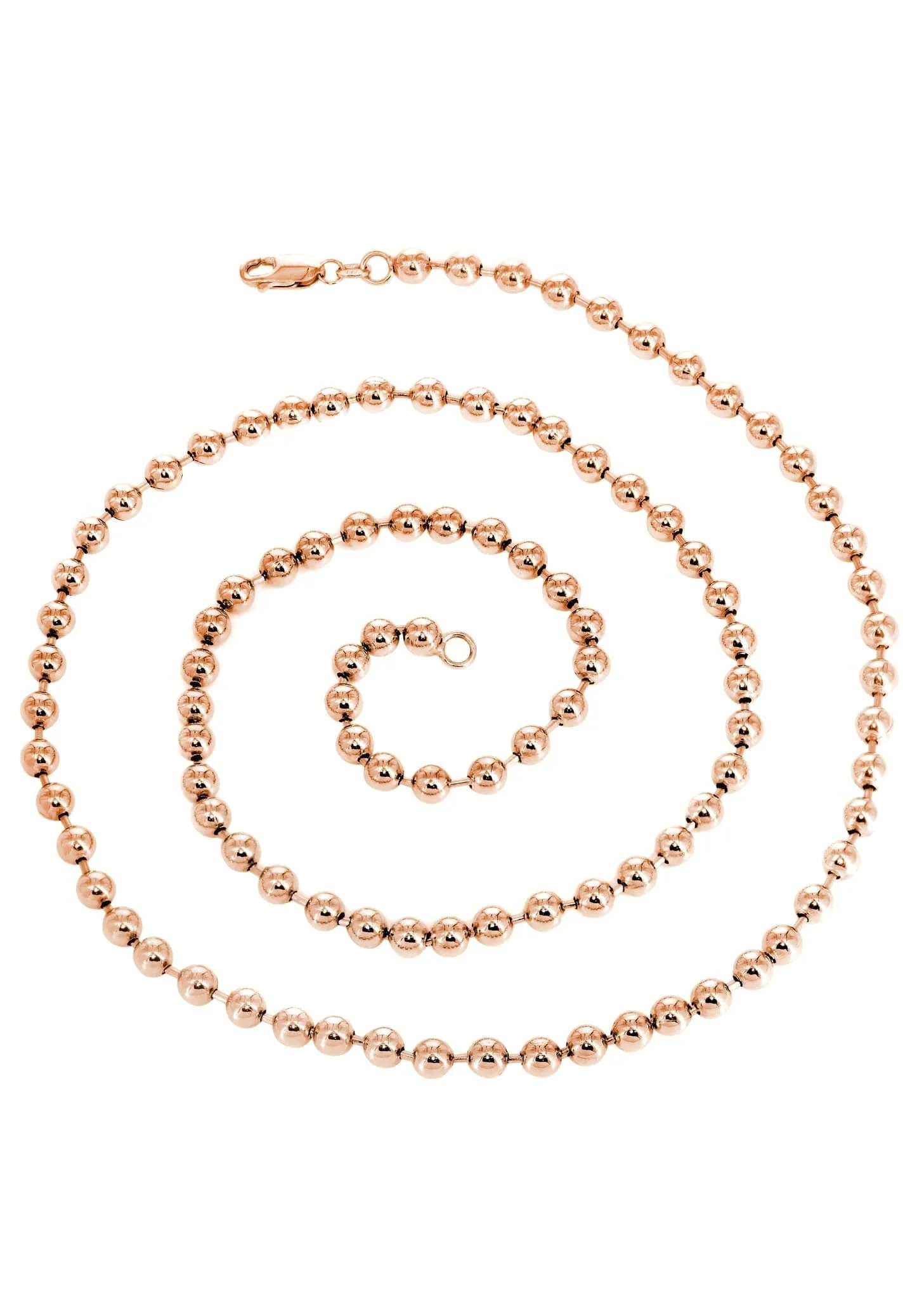 Dog Tag Chain - 14K Rose Gold Chain - Image 2