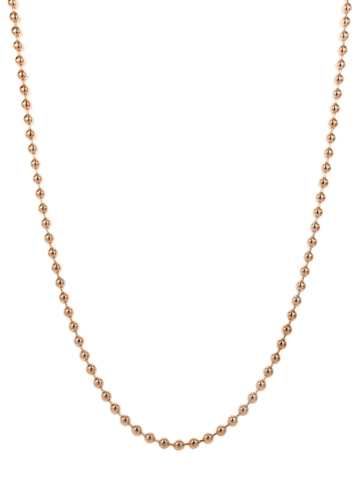 Dog Tag Chain - 14K Rose Gold Chain - Image 3