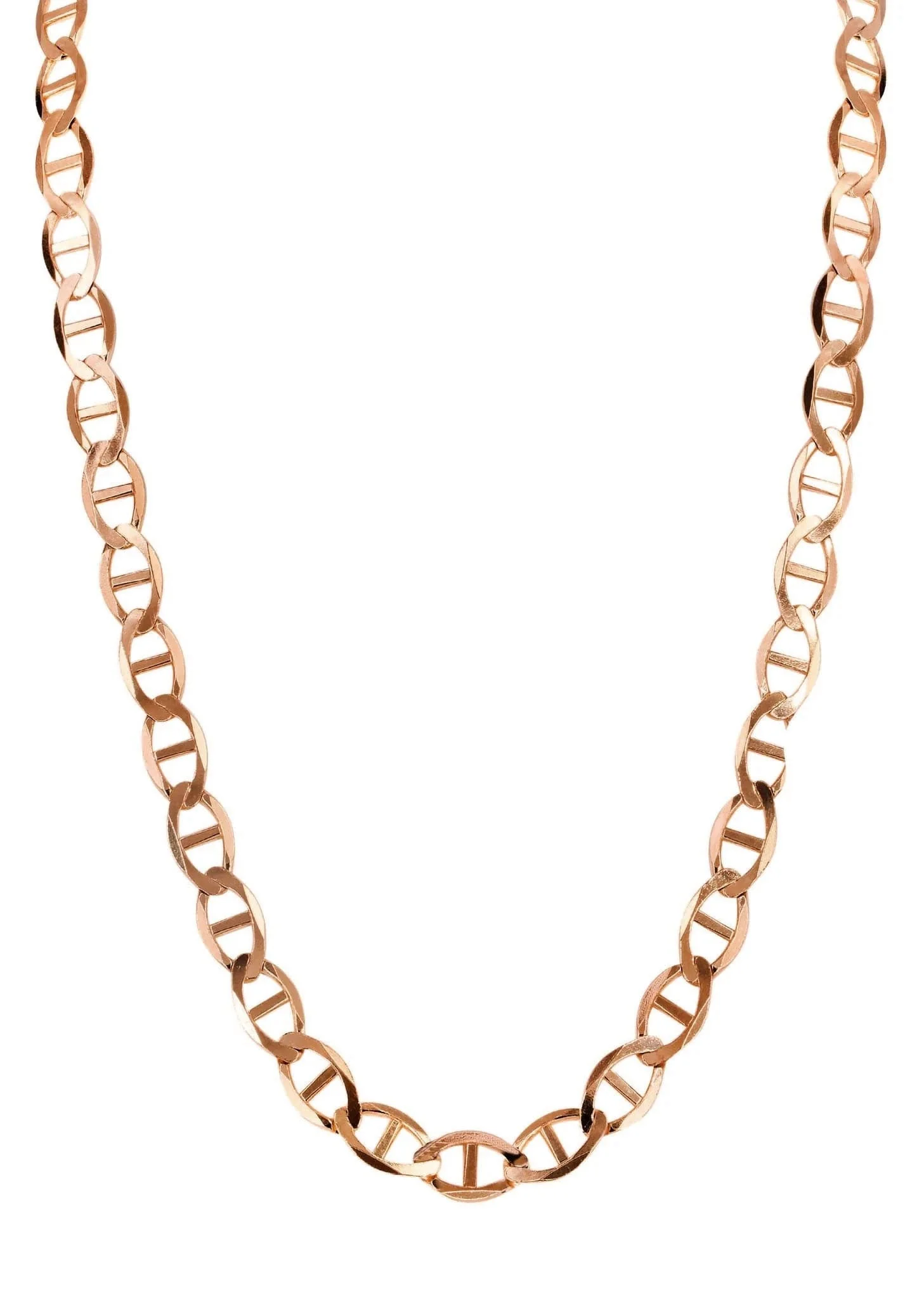 Solid Mariner Chain - 14K Rose Gold Chain - Image 3