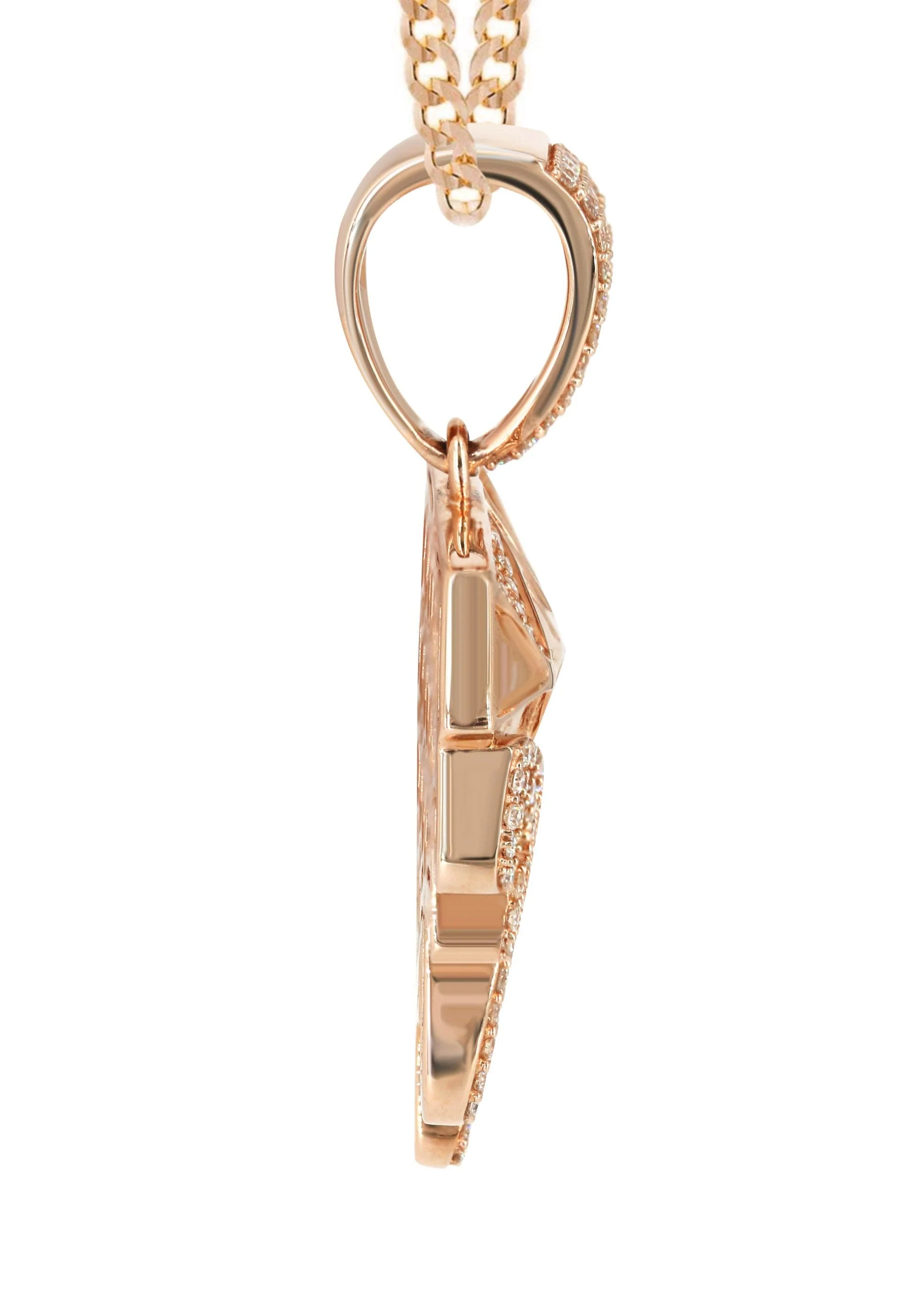 14K Rose Gold Diamond Drip Necklace | 1.85 Carats - Image 4