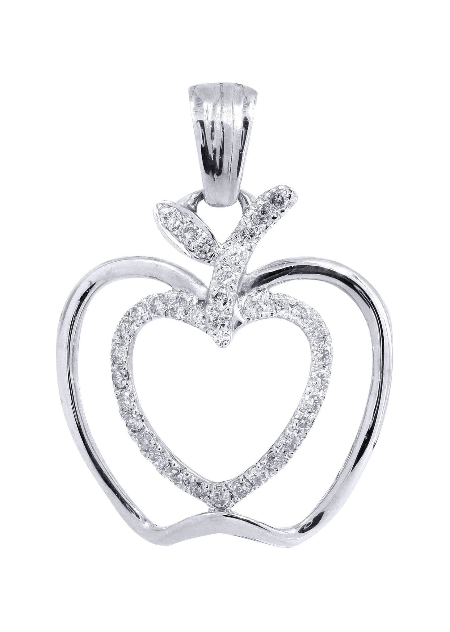 Diamond Apple Pendant | 0.38 Carats | 2.07 Grams