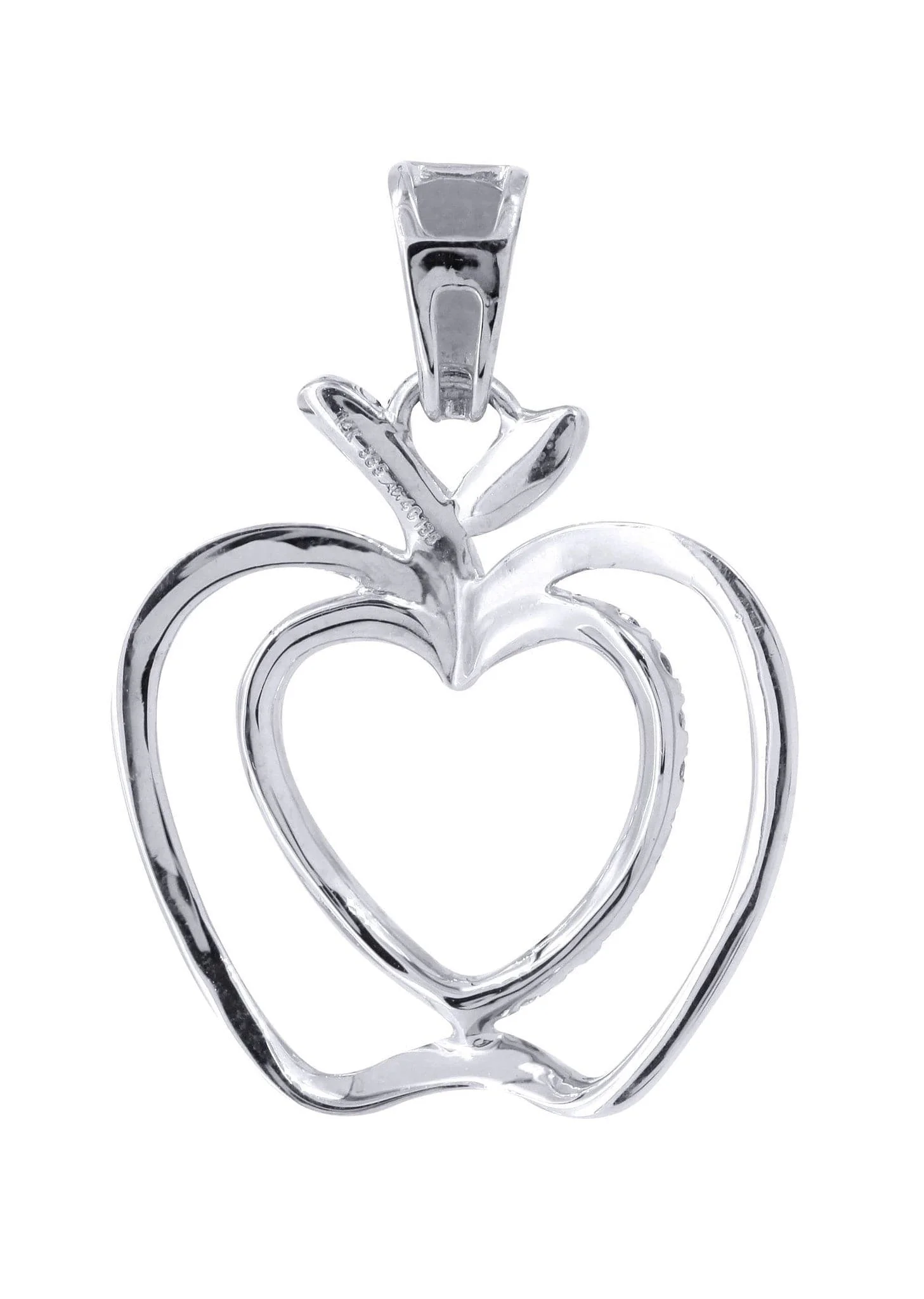 Diamond Apple Pendant | 0.38 Carats | 2.07 Grams - Image 2