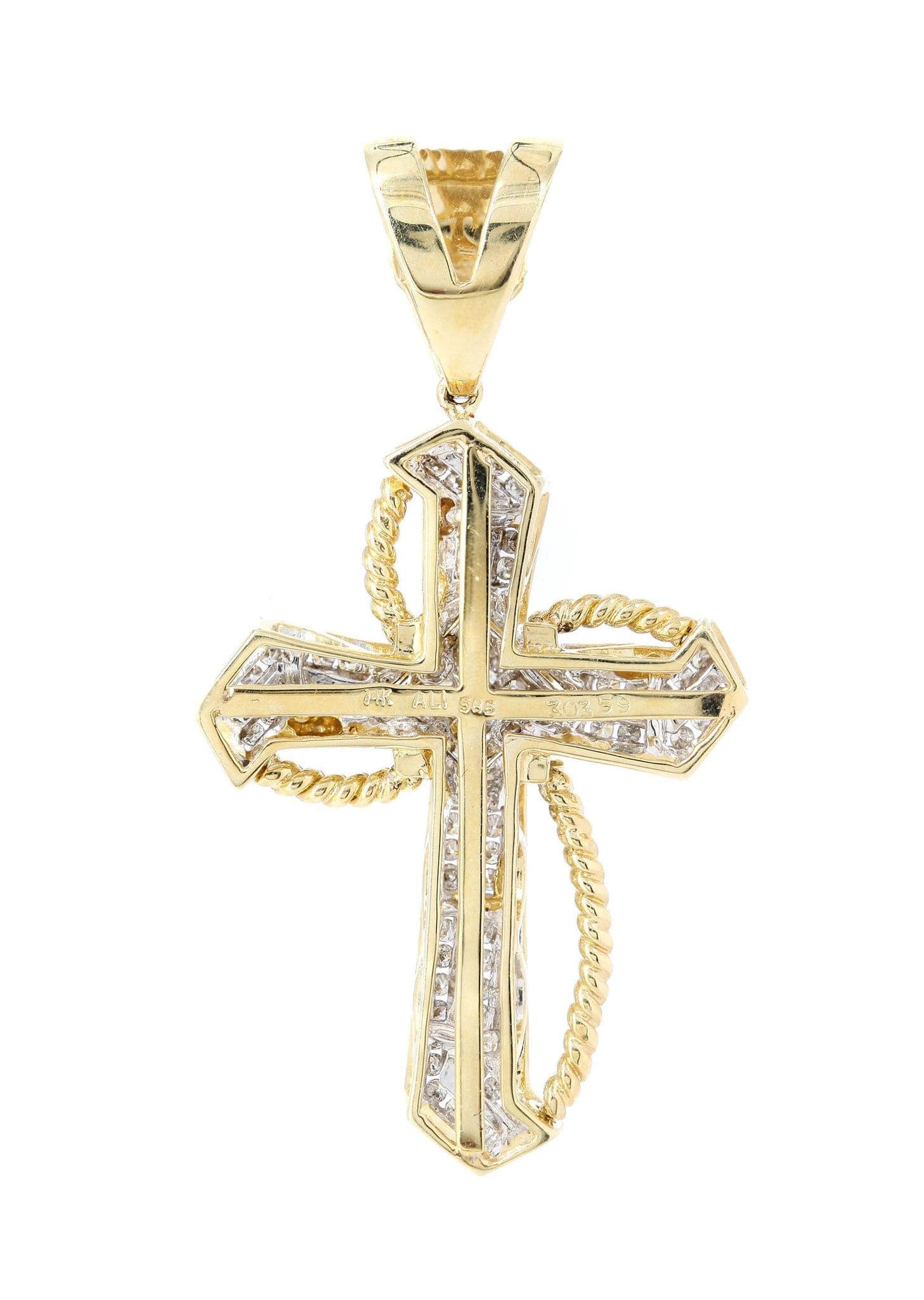 Diamond Cross Pendant | 0.52 Carats | 9.7 Grams - Image 4