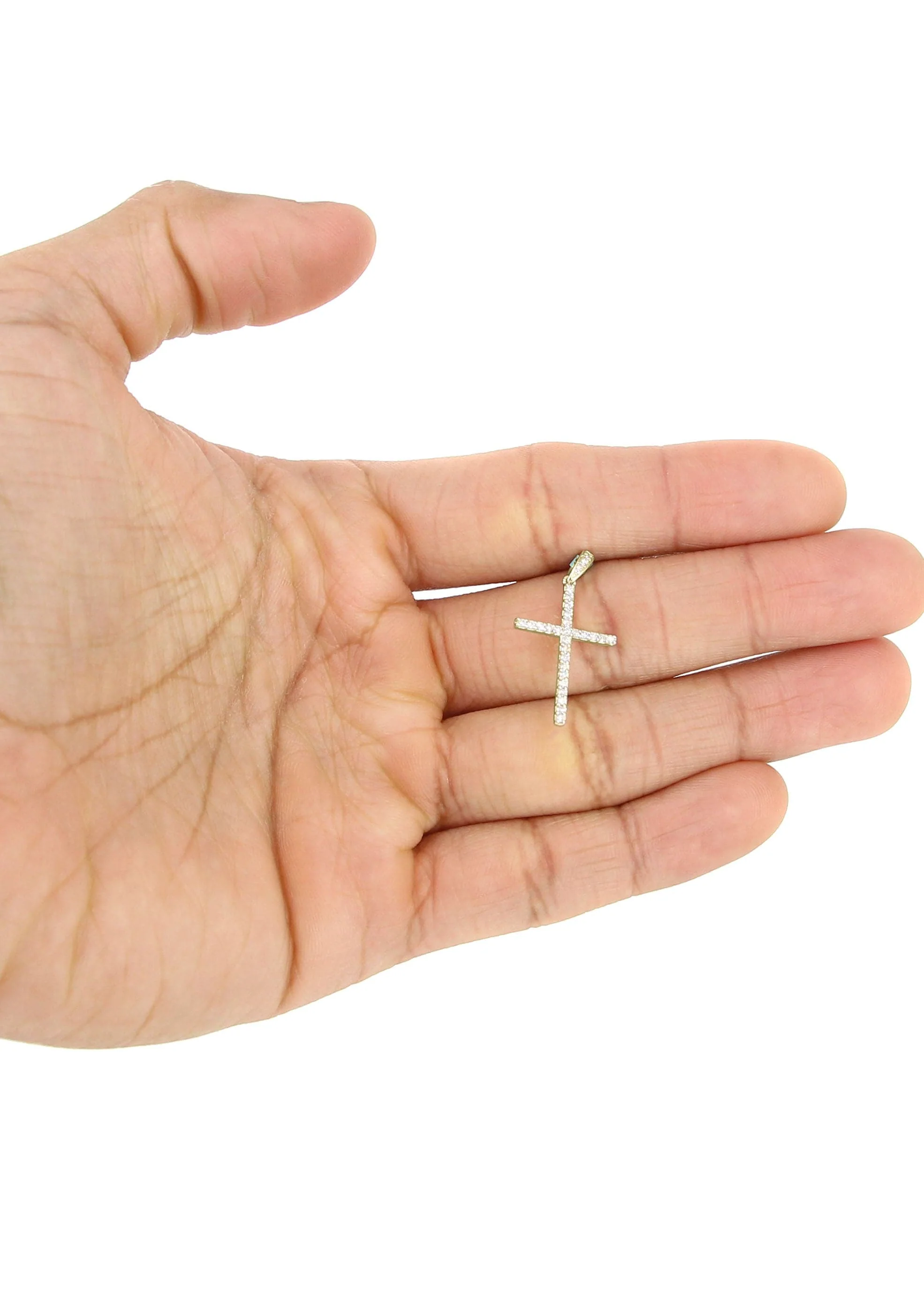 Diamond Cross Pendant | 1.10 Grams | 0.23 Carats - Image 4