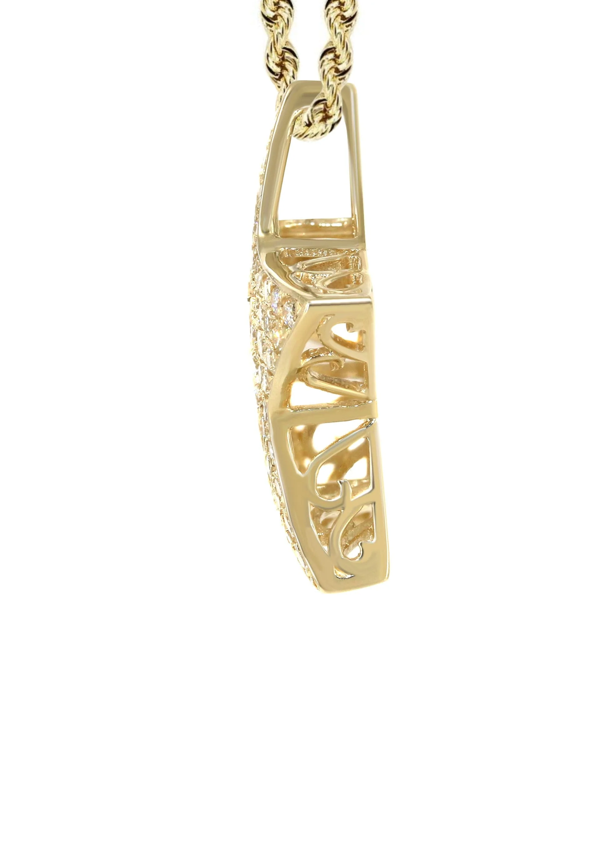 14K Yellow Gold Diamond Star Necklace | 1.65 Carats - Image 4
