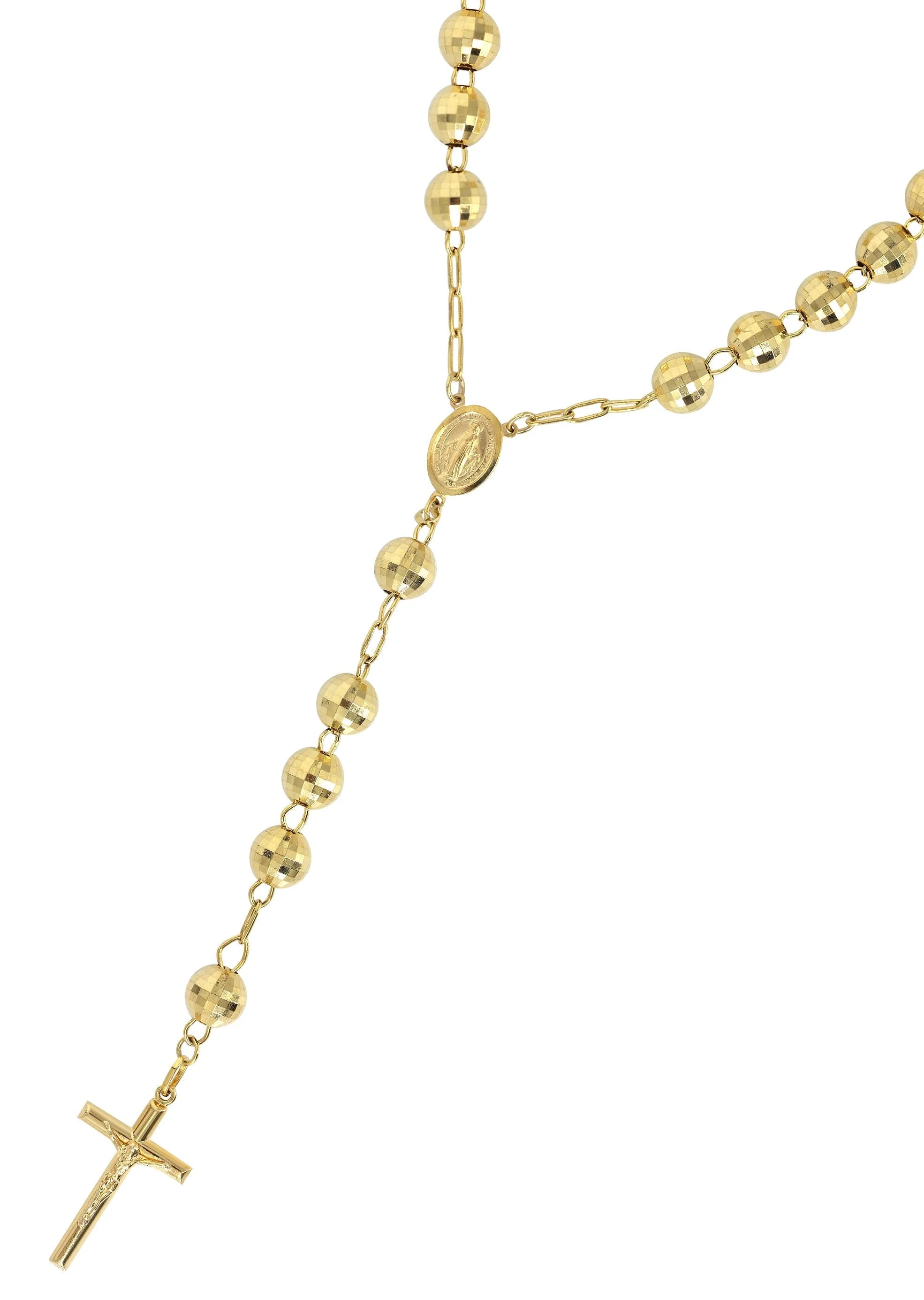 14K Yellow Gold Rosary Chain - Image 3