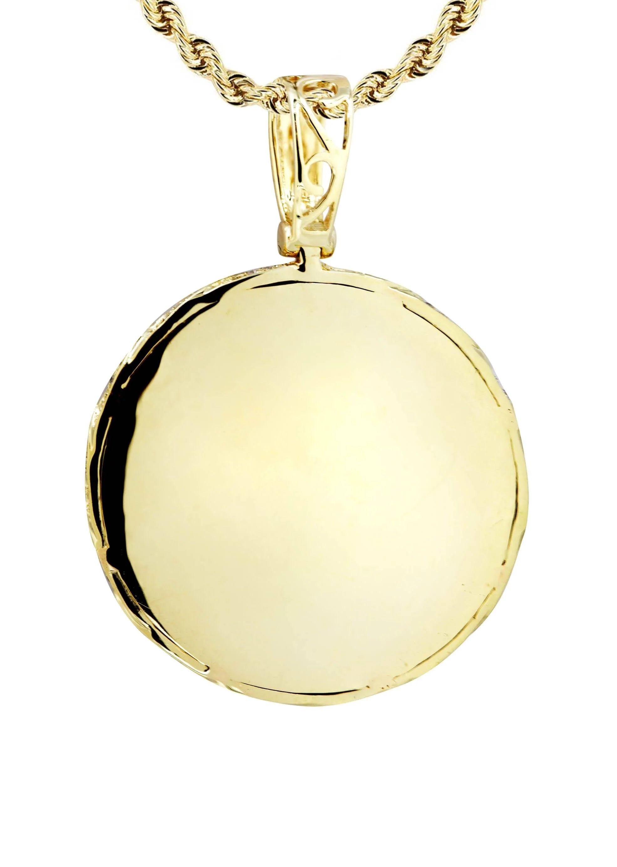 14K Yellow Gold Round Diamond Necklace  | 2.1 Carats - Image 3