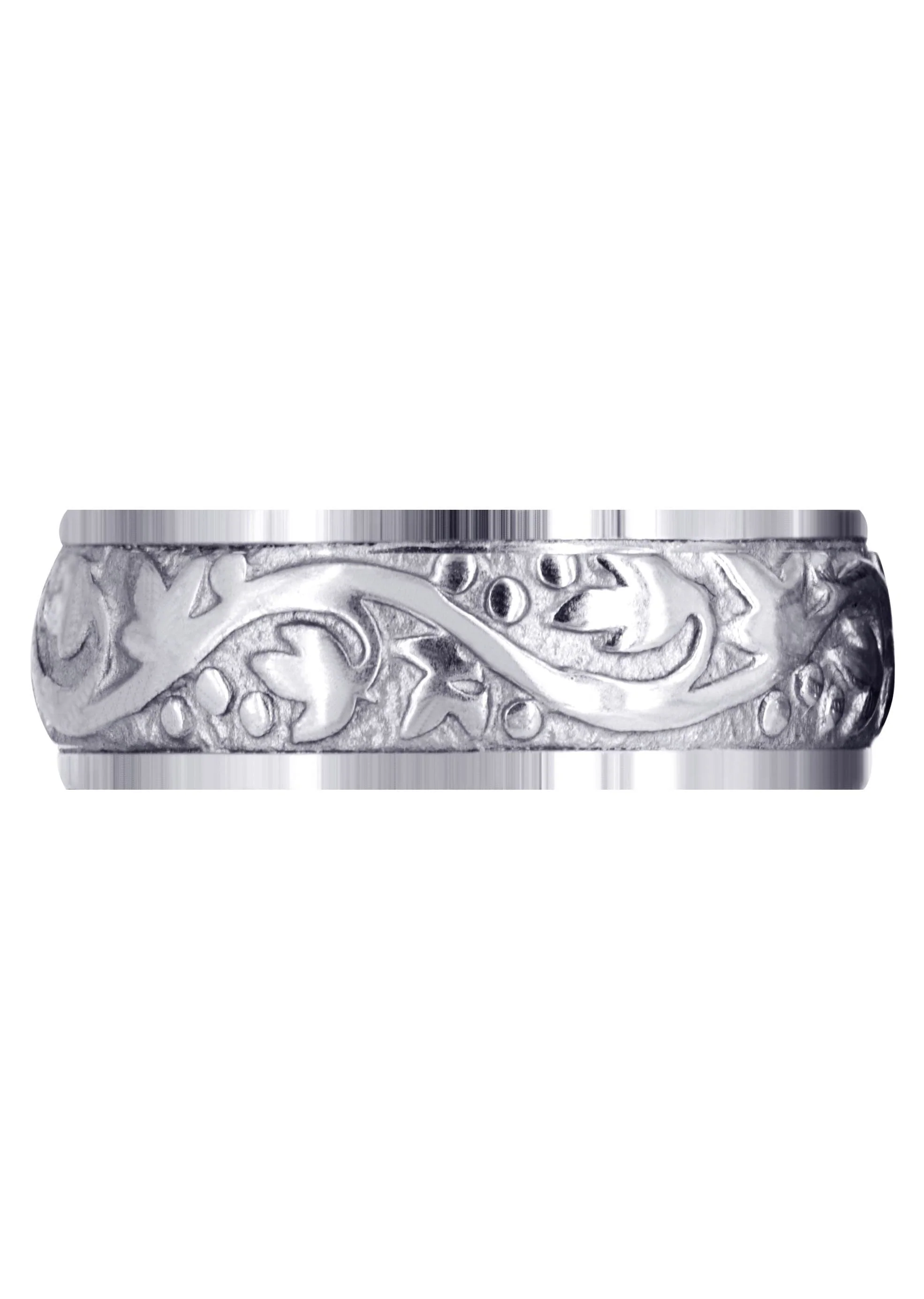 Antique Mens Wedding Band | Sand Blast / High Polish Finish (Bryson) - Image 3