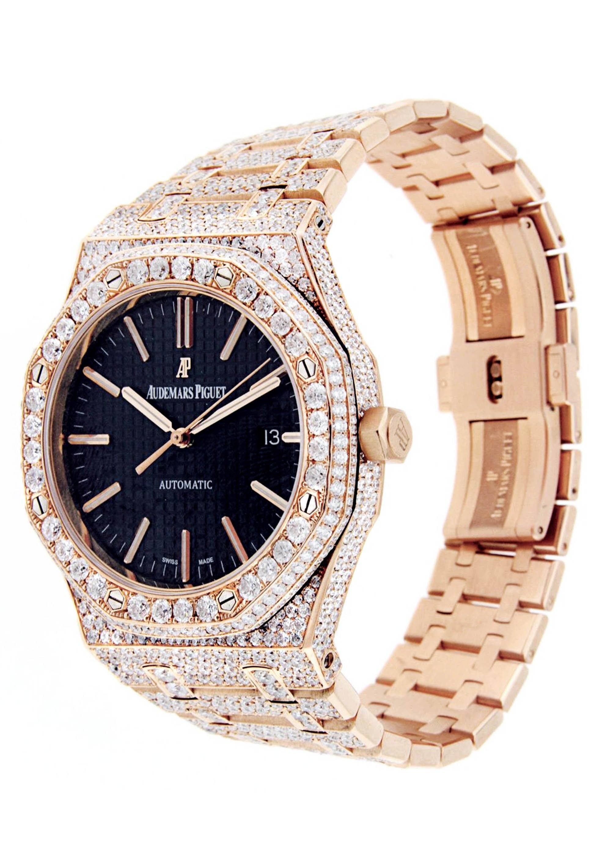 Diamond Audemars Piguet Royal Oak | 18K Pink Gold | 41 Mm - Image 3